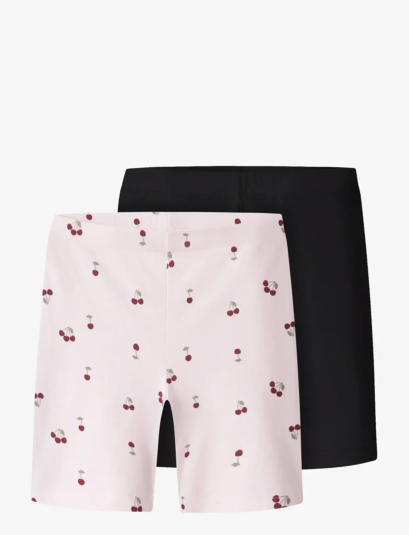 name it - NKFVIVIAN 2P AOP SHORT LEGGING NOOS - cykelshorts - black - 0
