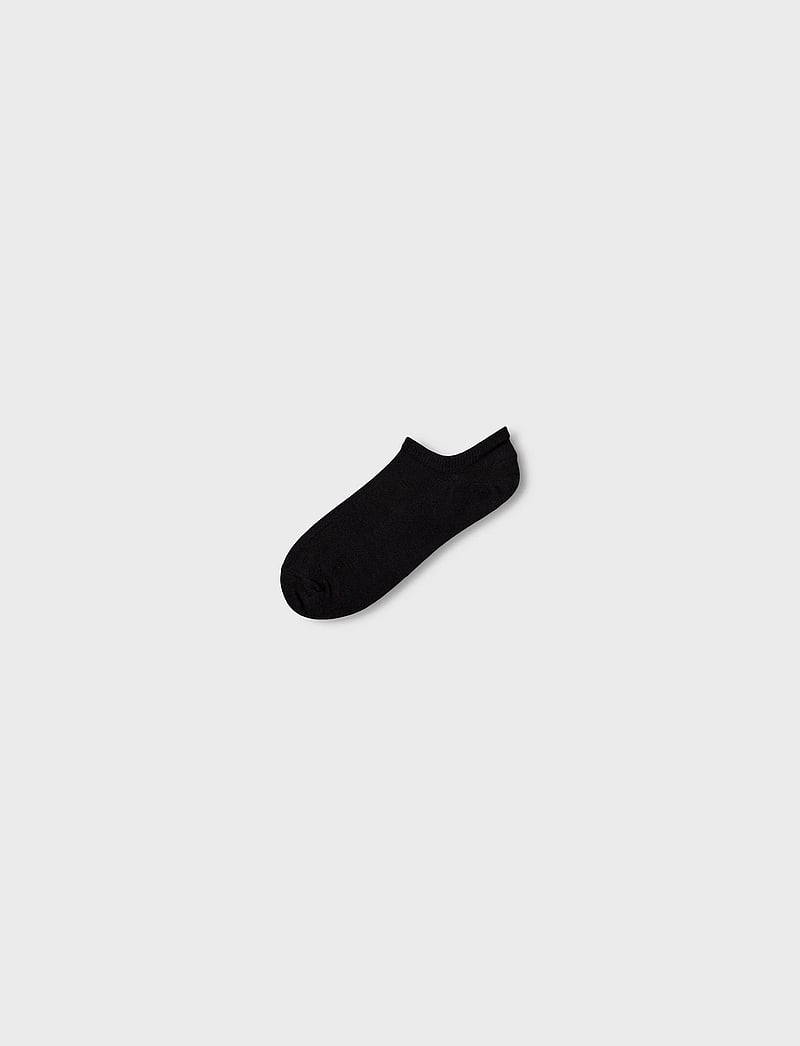 name it - NKNANCLE 7P SOLID NOOS - strümpfe - black - 3