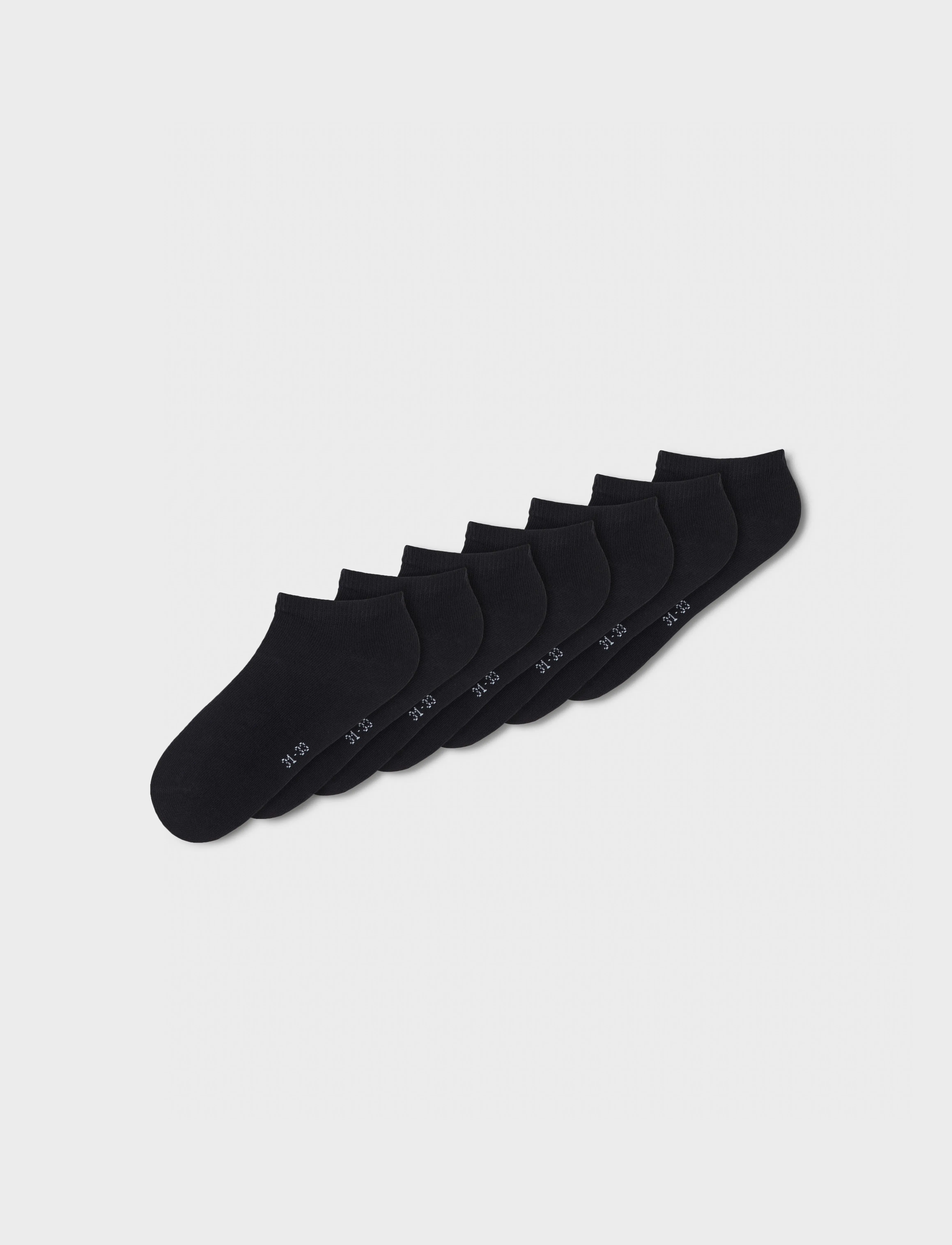 name it - NKNANCLE 7P SOLID NOOS - socks - black - 4