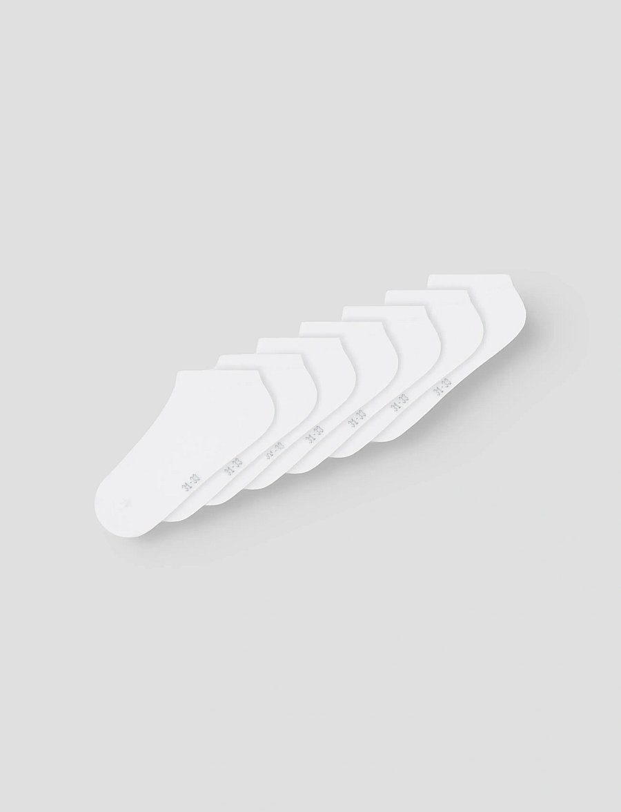 name it - NKNANCLE 7P SOLID NOOS - strümpfe - bright white - 1