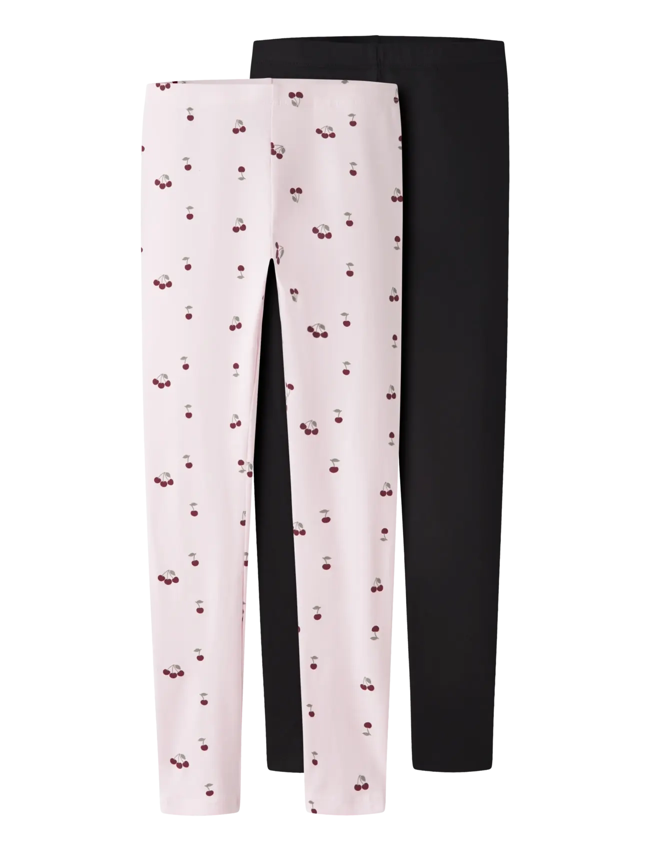 name it NKFVIVIAN 2P AOP LEGGING NOOS - Kläder - BLACK / pink/rose