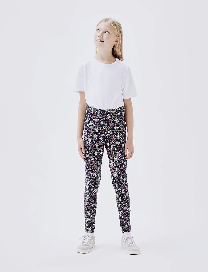 name it - NKFVIVIAN 2P AOP LEGGING NOOS - leginsy w opakowaniu zbiorczym - dark sapphire - 0