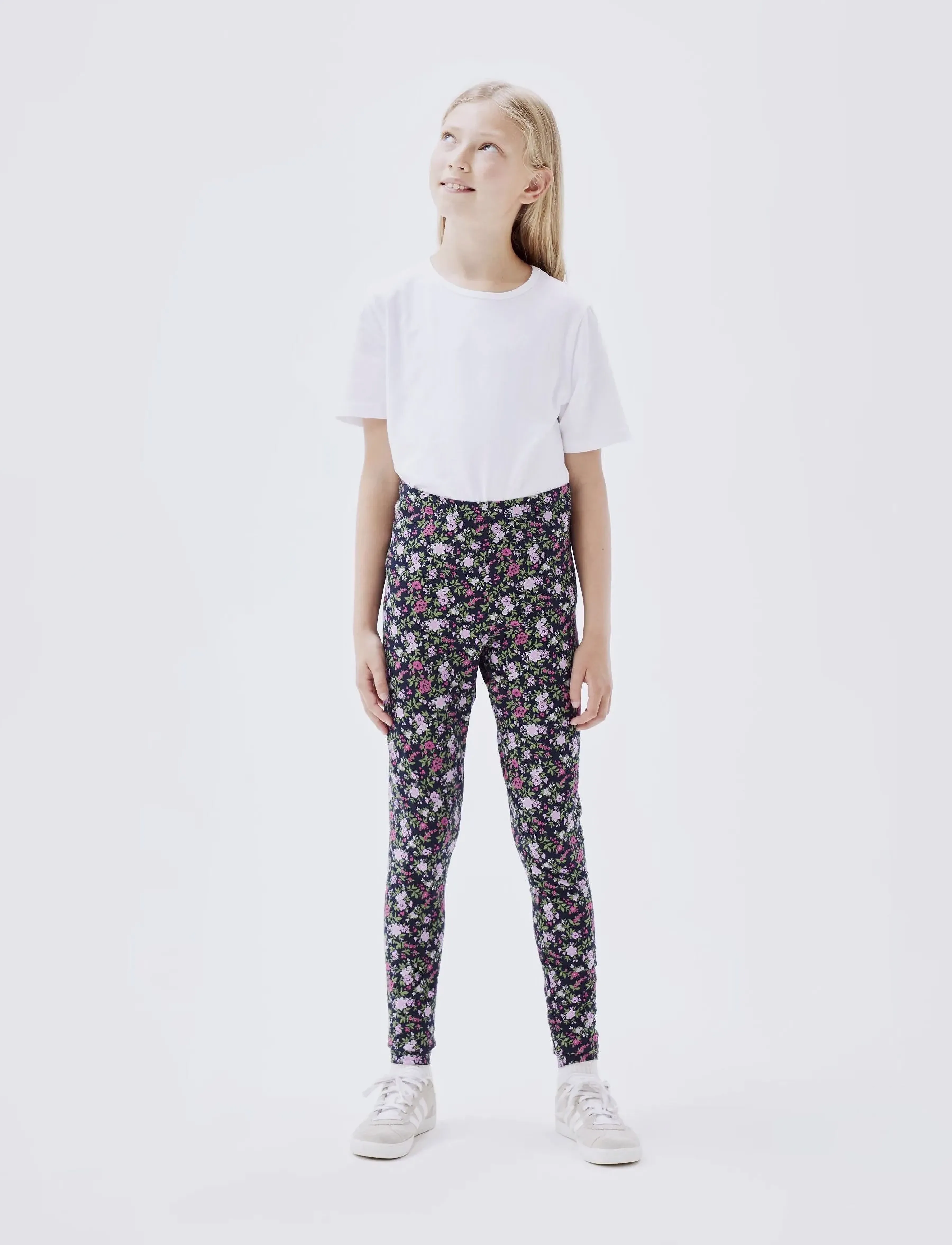 name it NKFVIVIAN 2P AOP LEGGING NOOS - Multipack leggins - DARK SAPPHIRE / multi