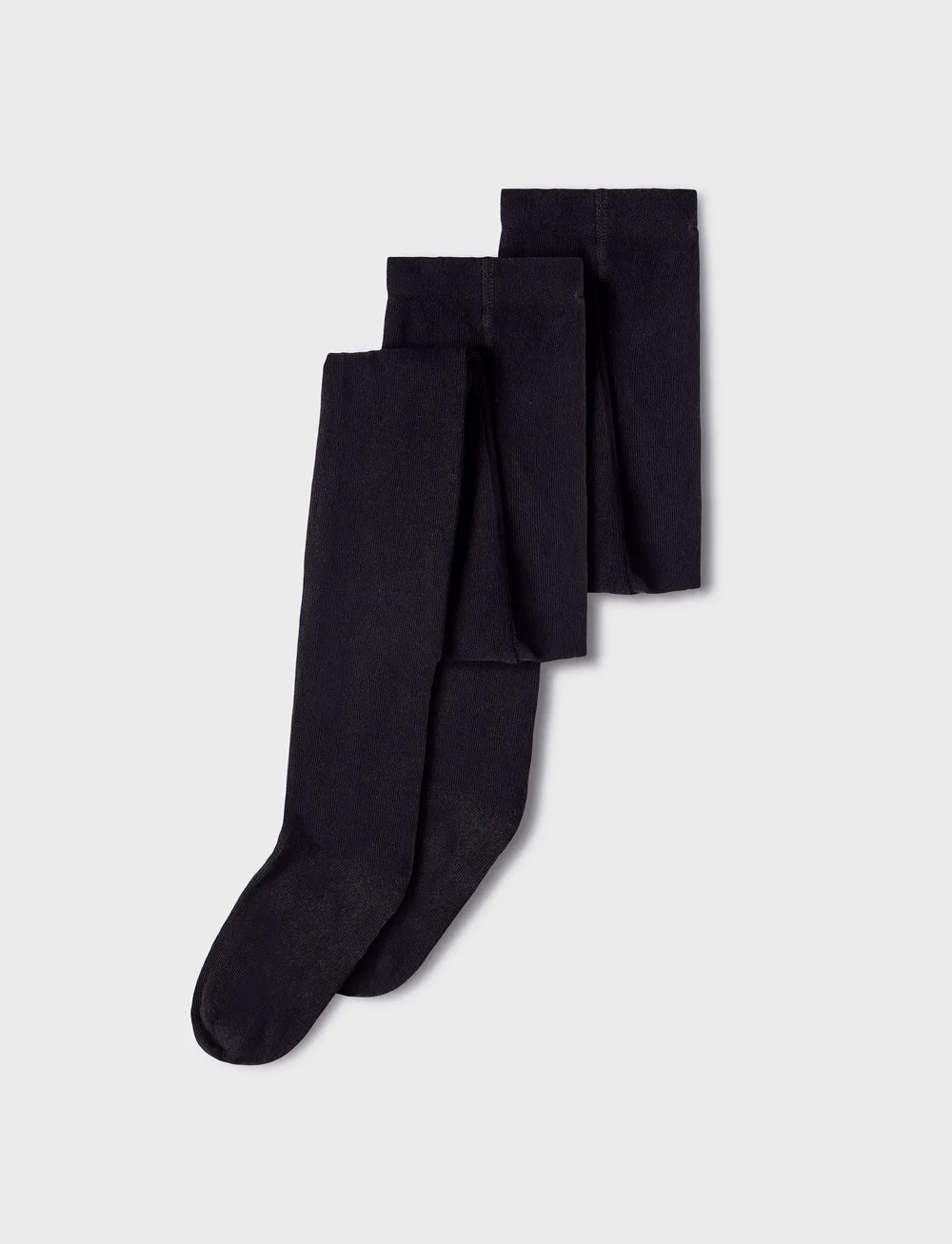 name it - NKNPANTYHOSE 2P SOLID NOOS - strumpfhosen - black - 2