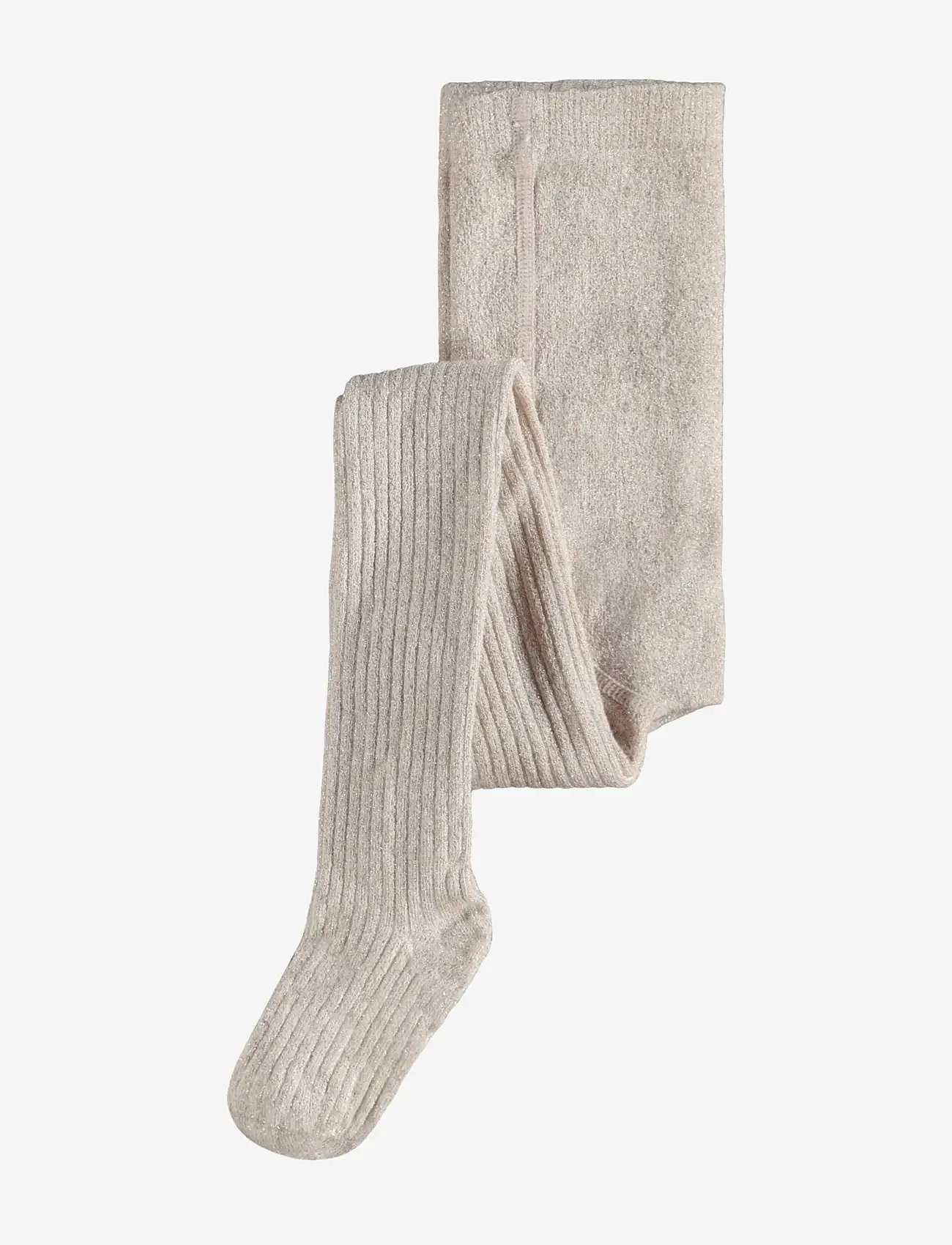 name it - NKFPANTYHOSE GLITTER RIB NOOS - strømpebukser - moonbeam - 0