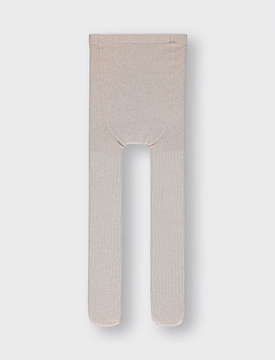 name it - NKFPANTYHOSE GLITTER RIB NOOS - sukkpüksid - moonbeam - 1
