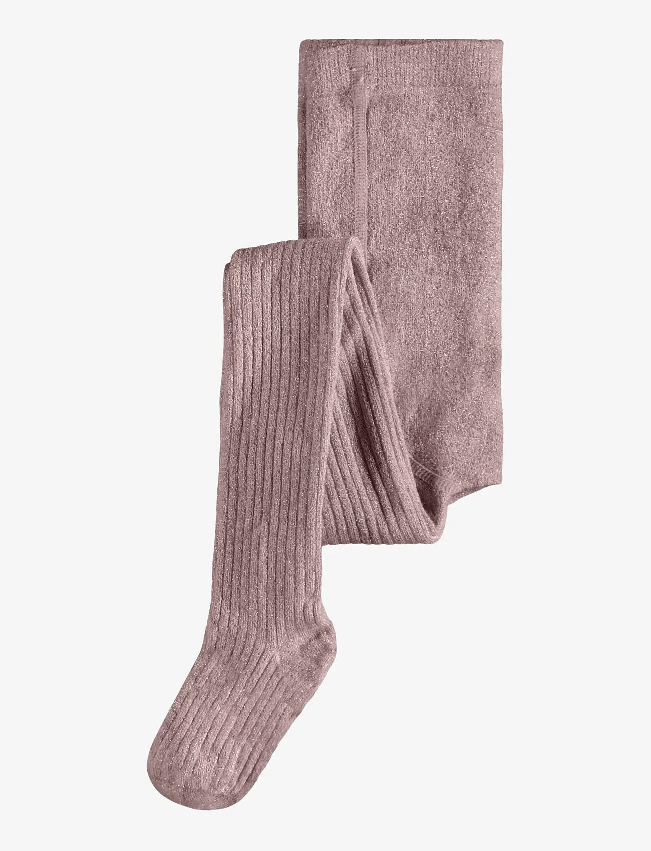 name it - NKFPANTYHOSE GLITTER RIB NOOS - strømpebukser - woodrose - 0