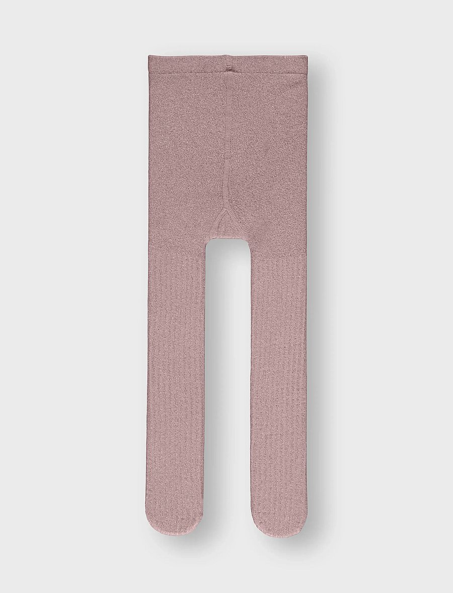 name it - NKFPANTYHOSE GLITTER RIB NOOS - strumpbyxor - woodrose - 2