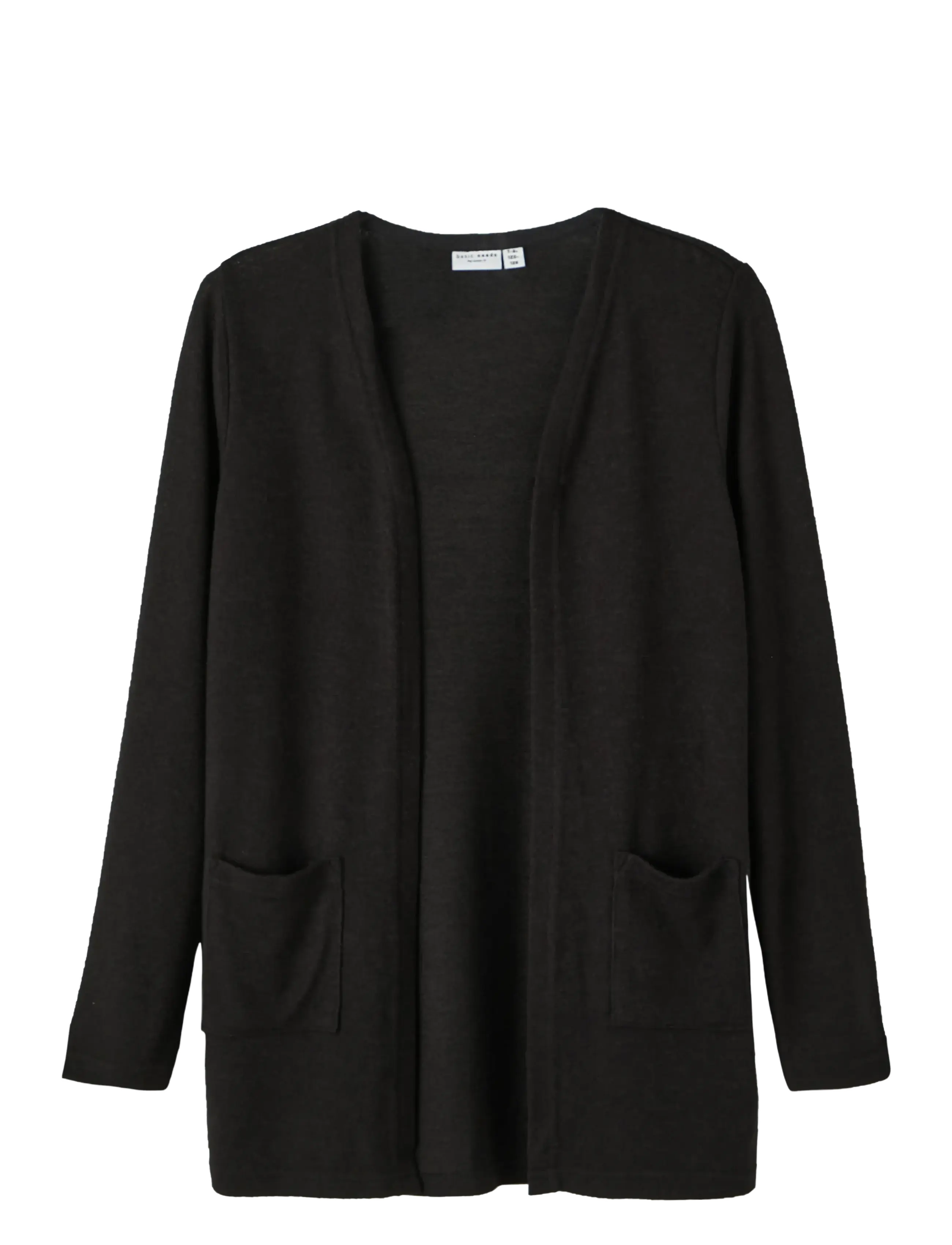 name it Nkfvicti Ls Knit Card L Noos, 116, Black, Strik > Cardigans, Børn