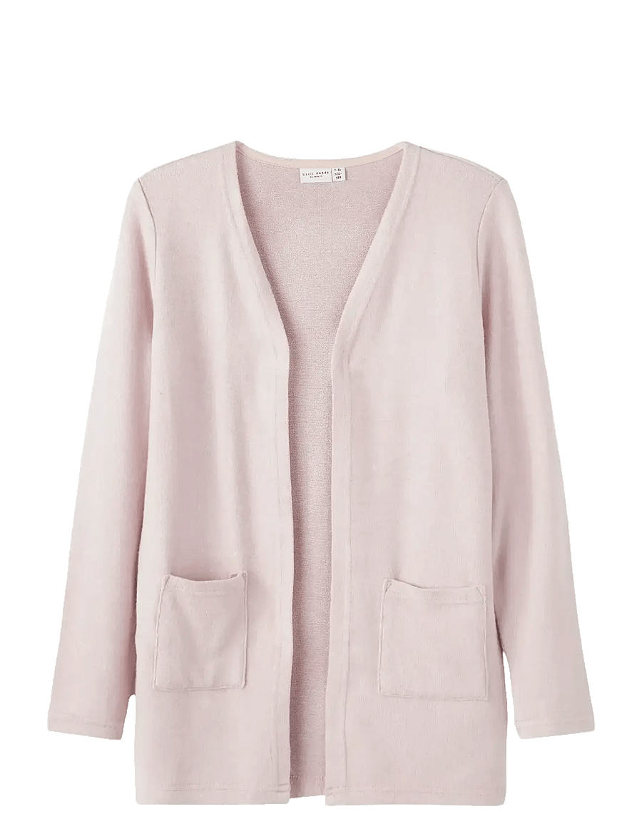 name it - NKFVICTI LS KNIT CARD L NOOS - koftor - burnished lilac - 1