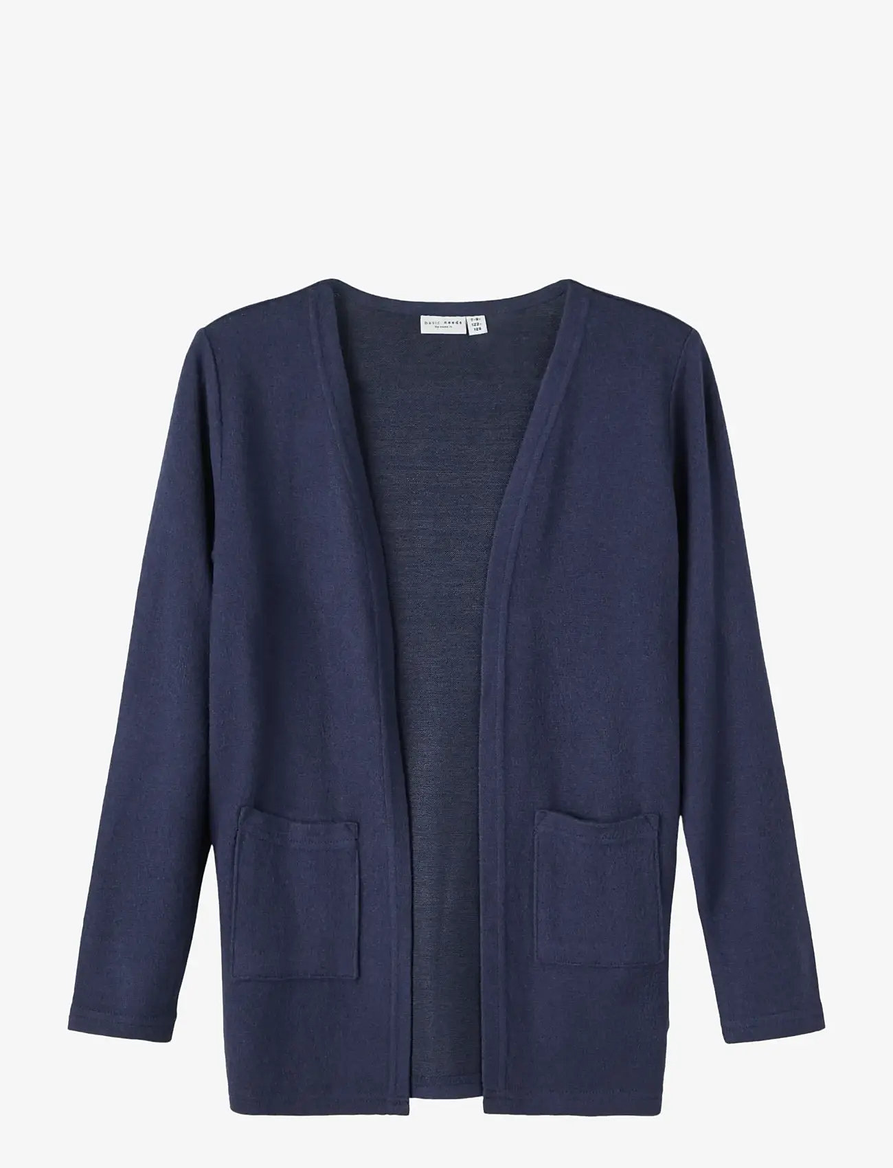 name it - NKFVICTI LS KNIT CARD L NOOS - koftor - dark sapphire - 2