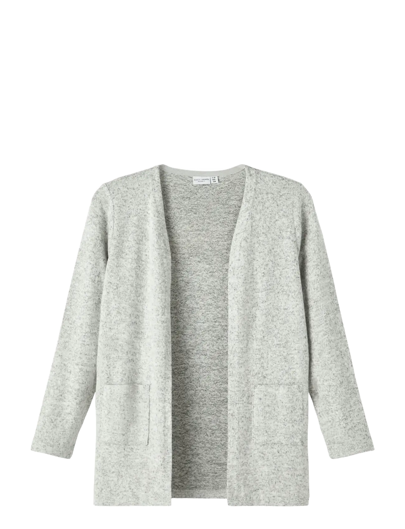 name it - NKFVICTI LS KNIT CARD L NOOS - koftor - grey melange - 1