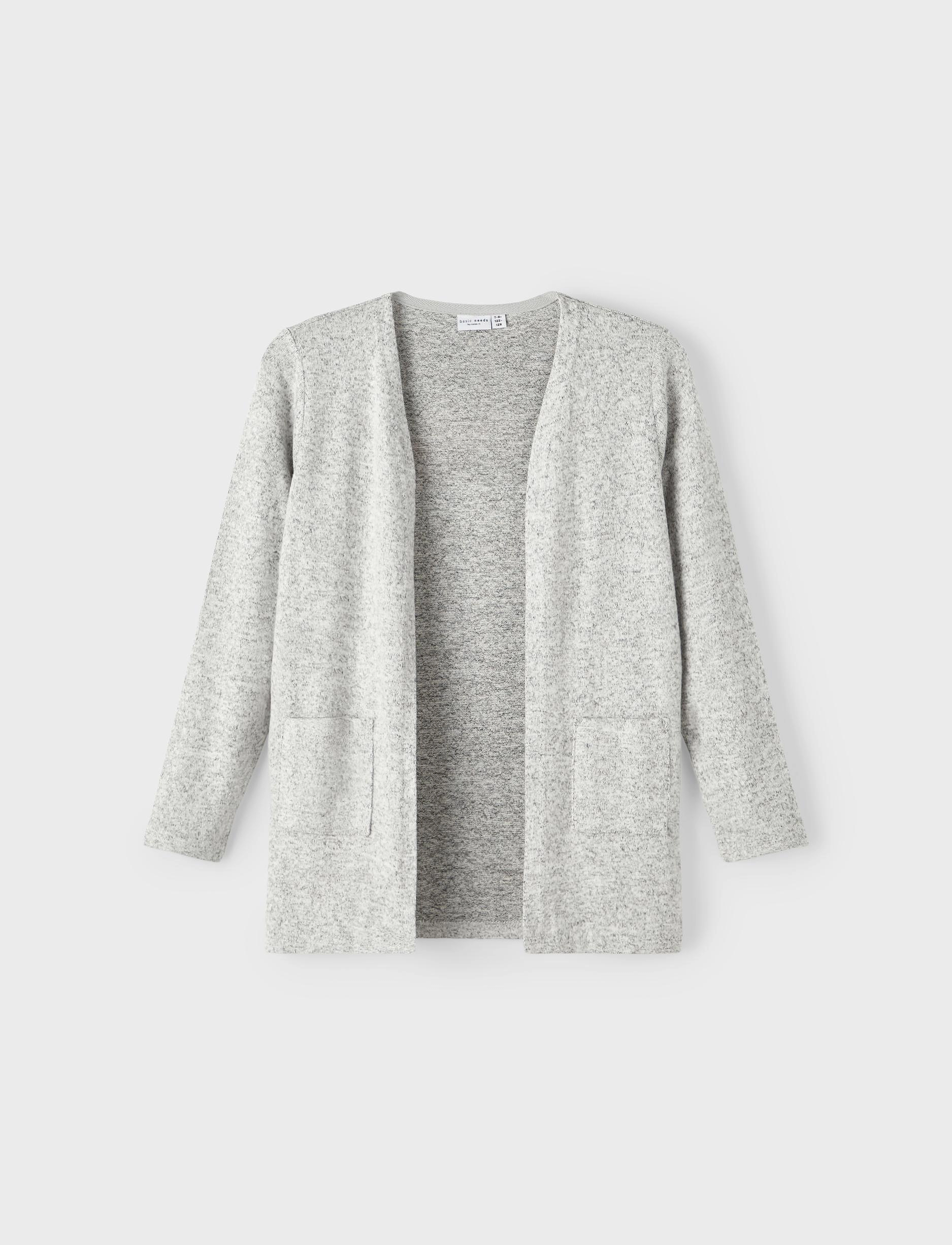 name it - NKFVICTI LS KNIT CARD L NOOS - kardiganid - grey melange - 5