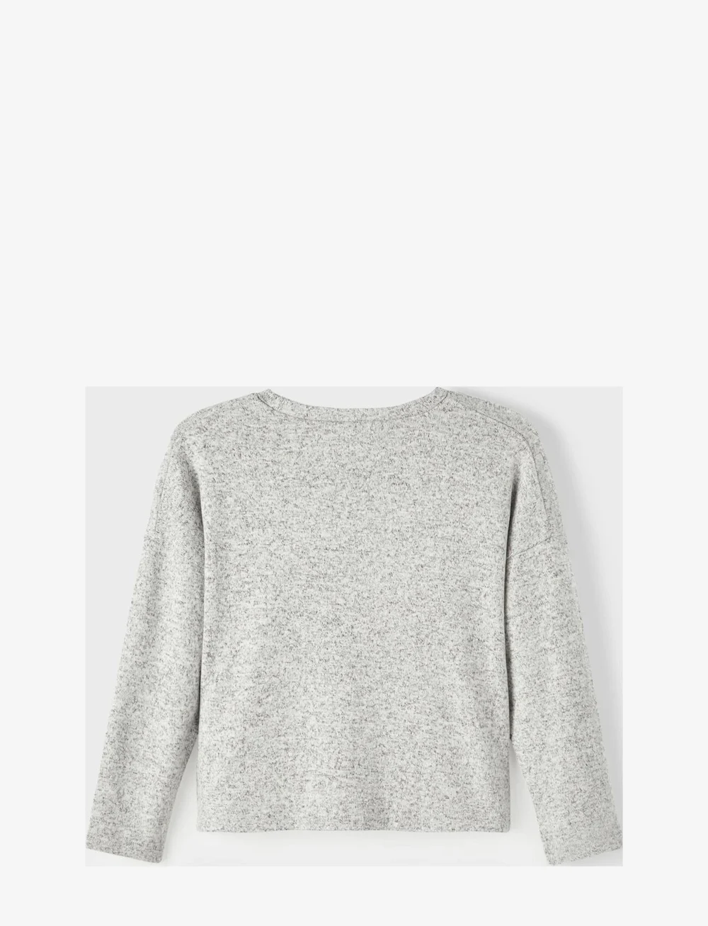 name it - NKFVICTI LS KNIT L NOOS - langærmede t-shirts - grey melange - 2