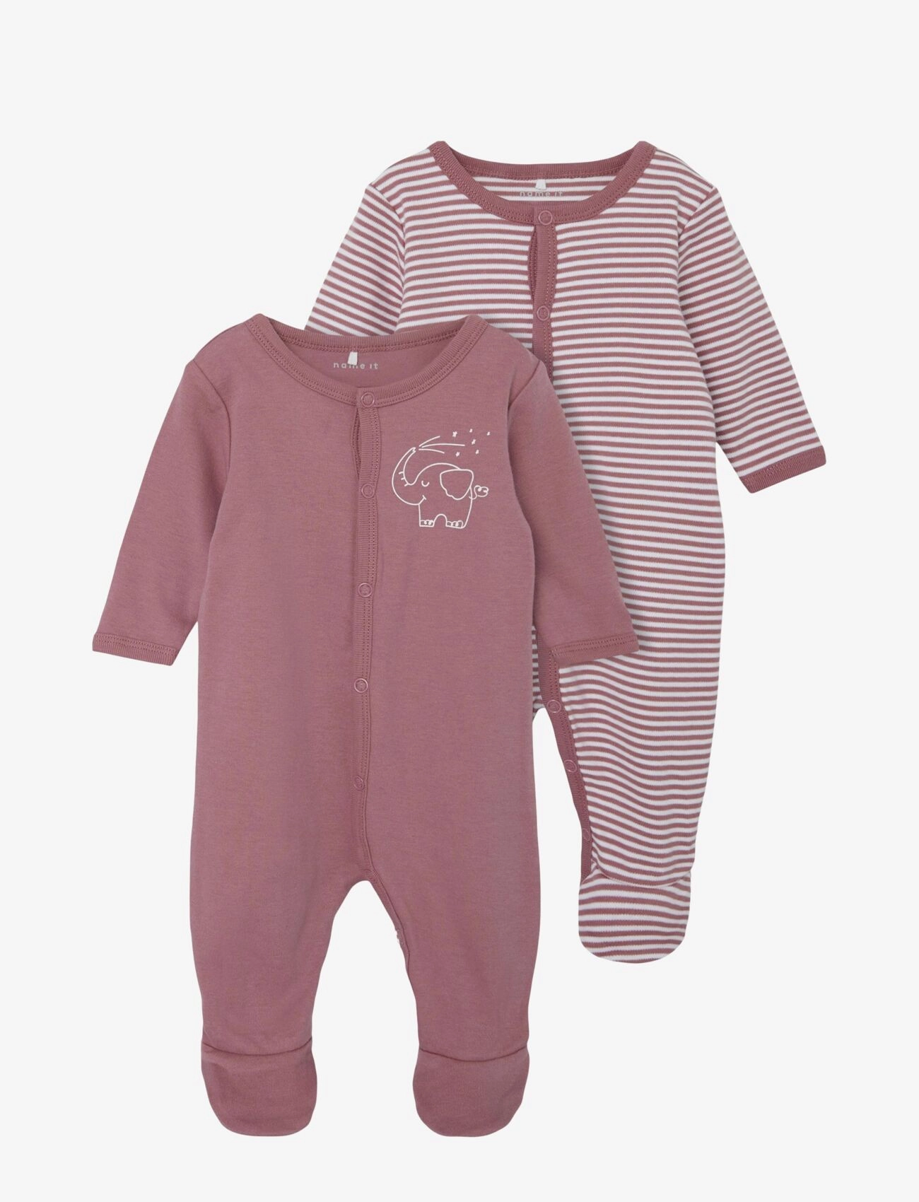 name it NBNNIGHTSUIT 2P W/F Y/D CORE NOOS - Pidžaamad - MESA ROSE / pink/rose