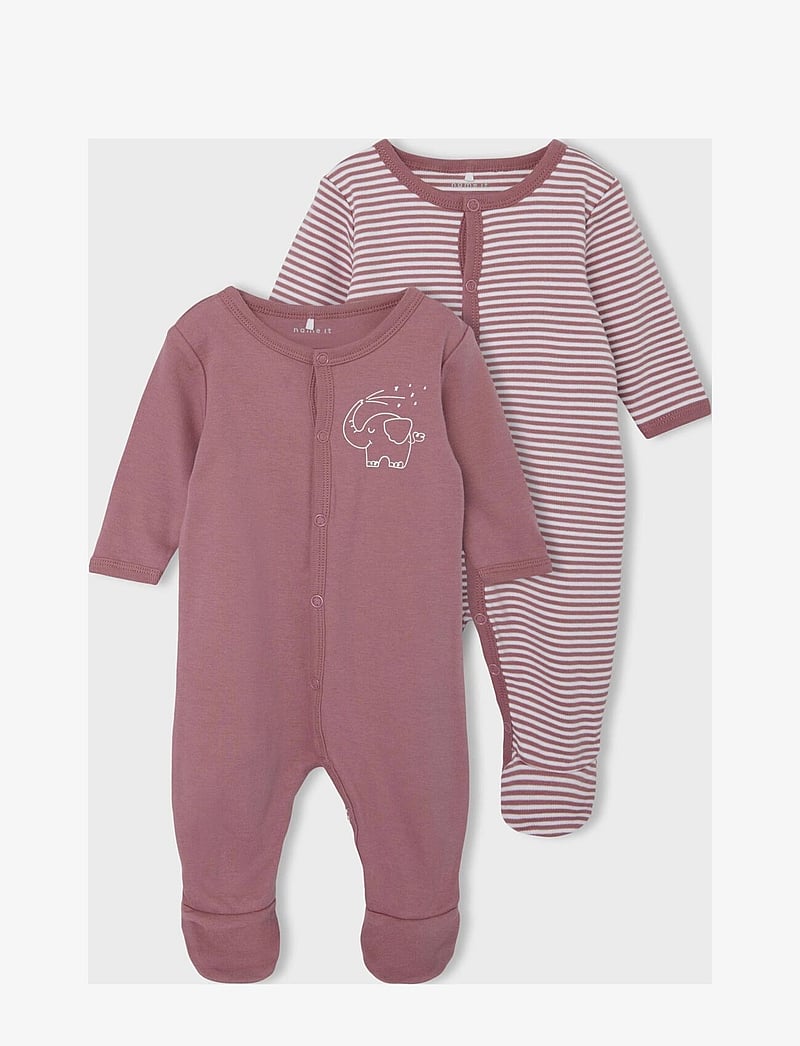 name it - NBNNIGHTSUIT 2P W/F Y/D CORE NOOS - natdragter - mesa rose - 2