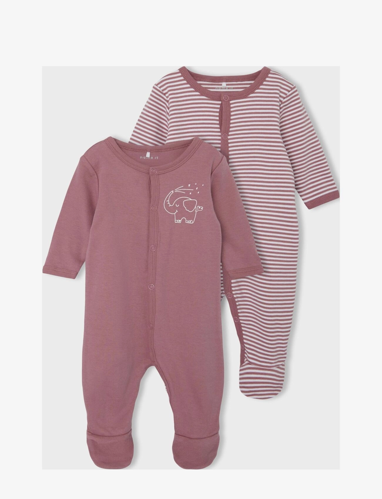 name it - NBNNIGHTSUIT 2P W/F Y/D CORE NOOS - sovedresser - mesa rose - 2