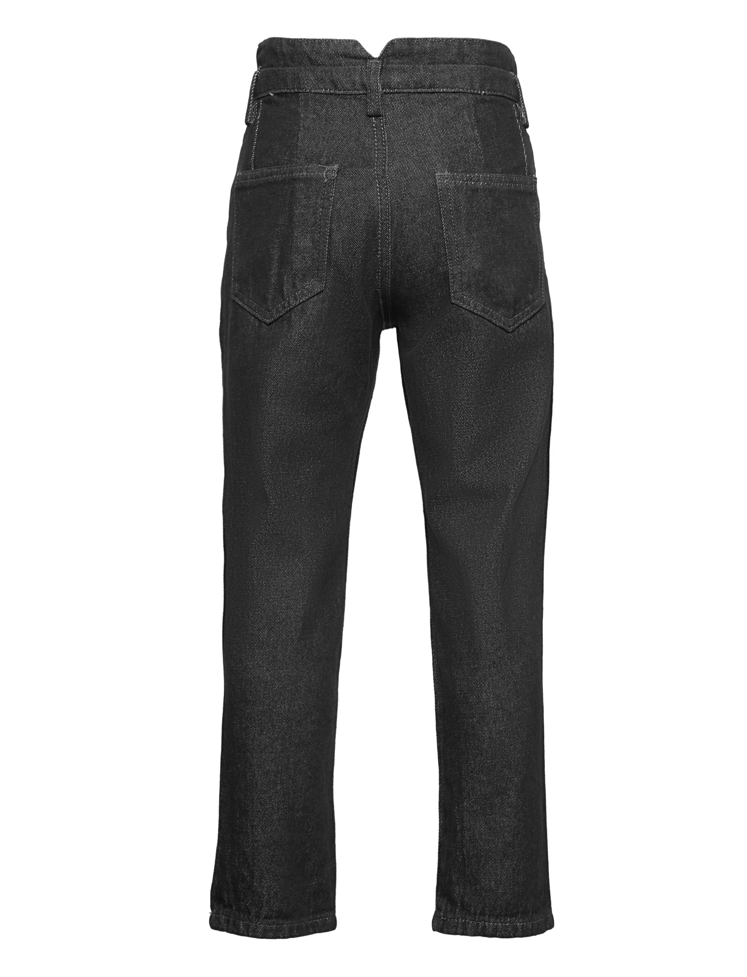 name it - NKFBELLA DNMATAMY HW ANCLE MOM PANT - regular jeans - black denim - 1