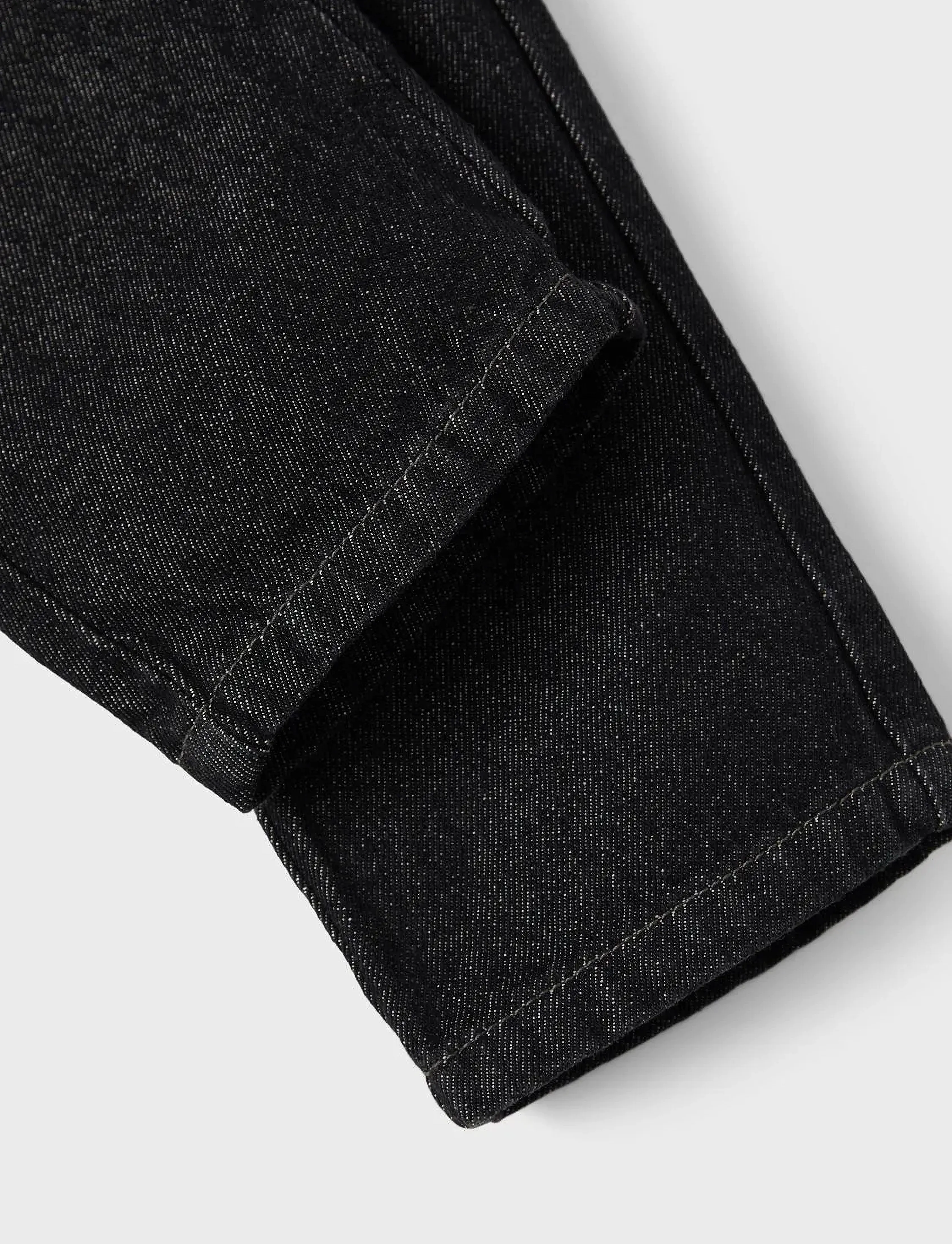 name it - NKFBELLA DNMATAMY HW ANCLE MOM PANT - regular jeans - black denim - 3