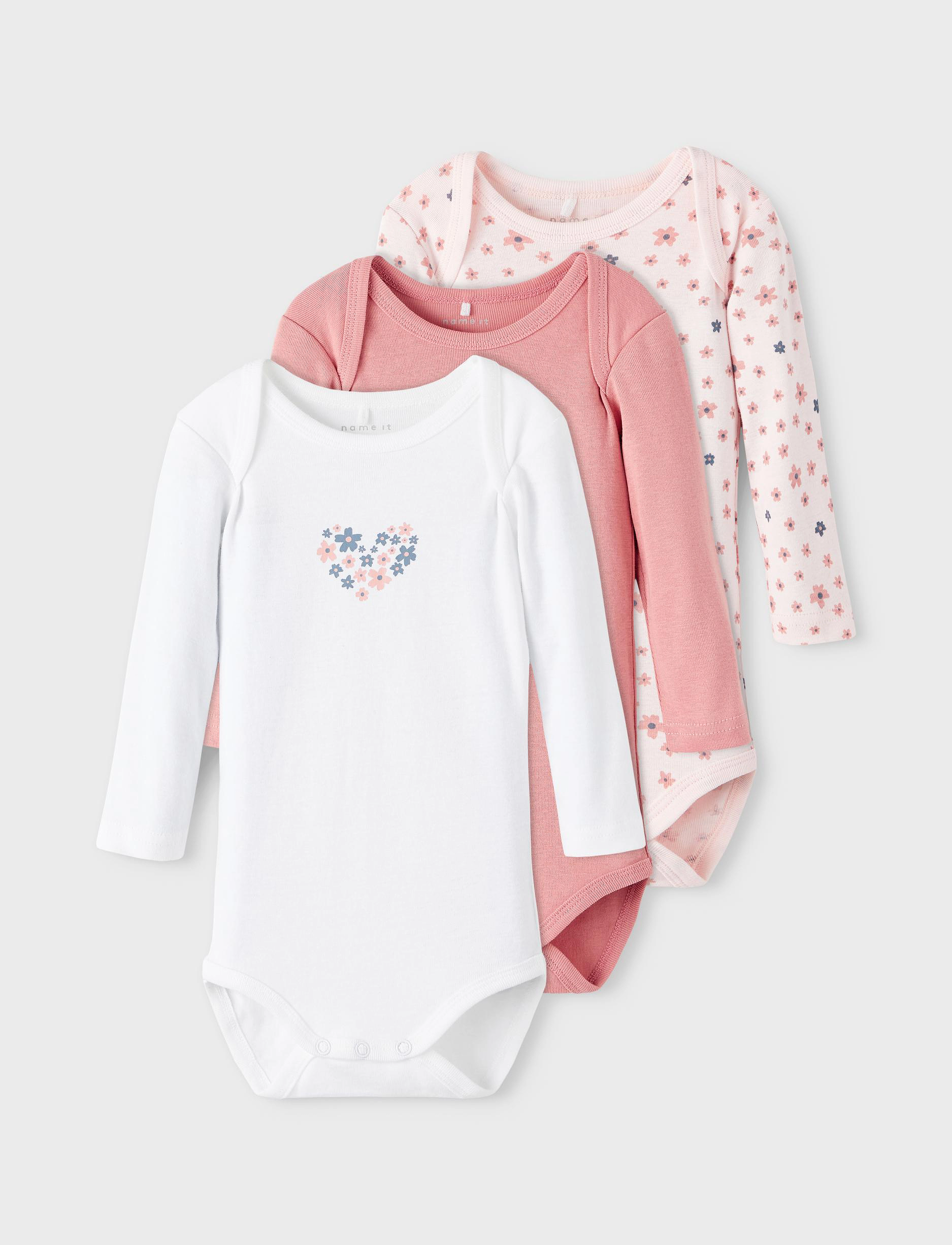 name it - NBFBODY 3P LS ROSETTE FLOWER  NOOS - rosette - 5