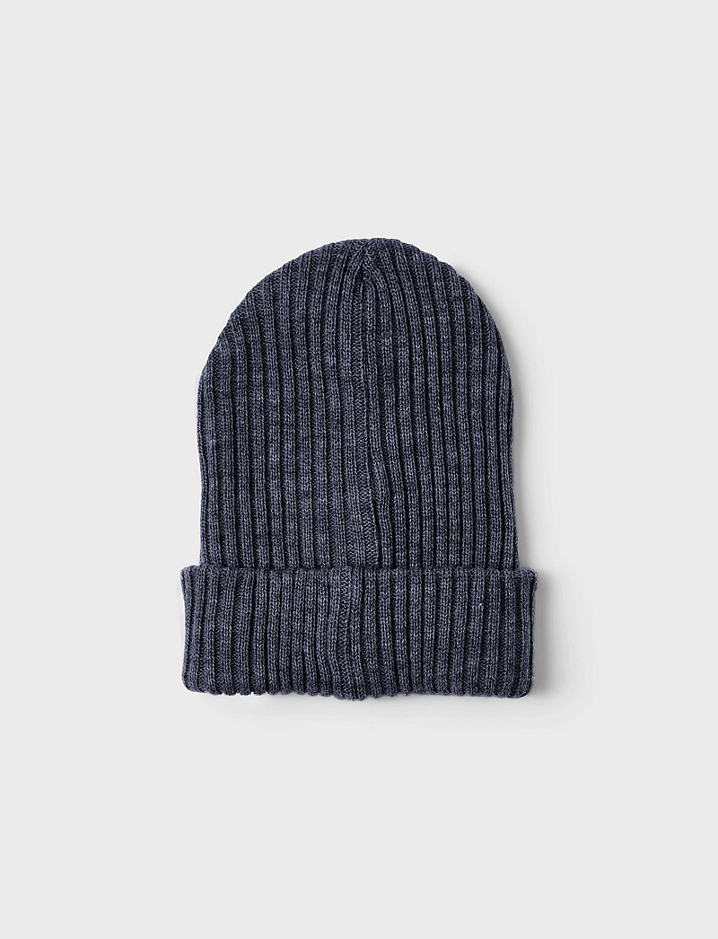 name it - NKNMILAN KNIT HAT2 - beanies - dark sapphire - 3
