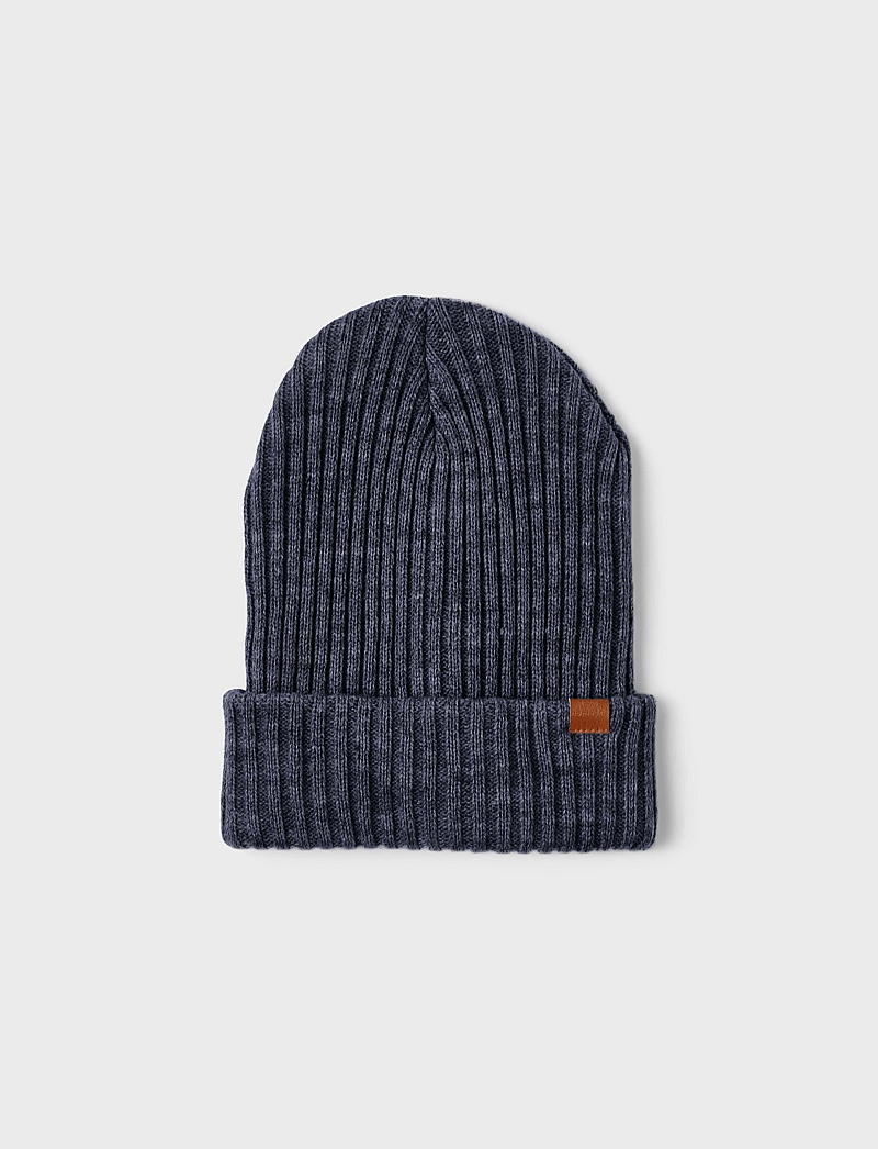 name it - NKNMILAN KNIT HAT2 - beanies - dark sapphire - 4