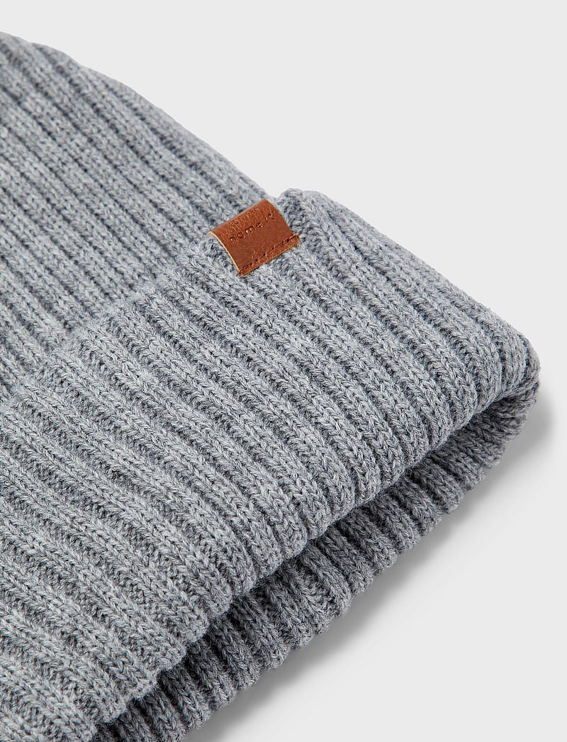 name it - NKNMILAN KNIT HAT2 NOOS - bonnet - grey melange - 3