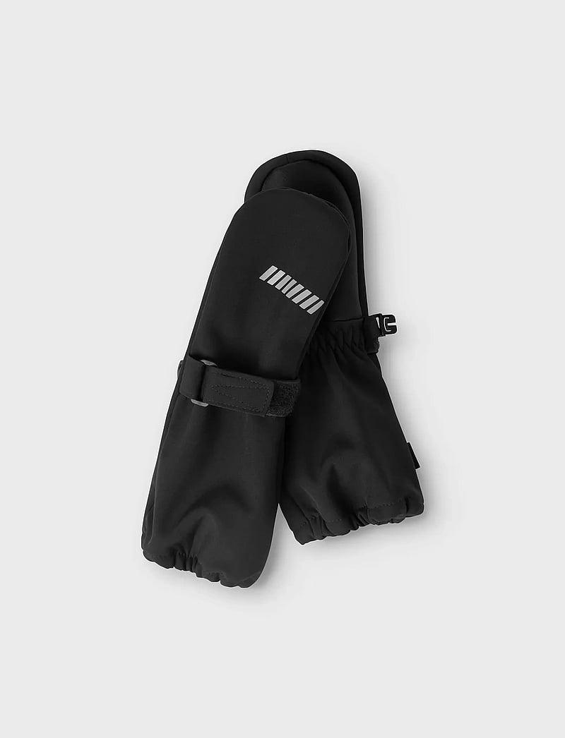 name it - NMNALFA MITTEN7 FO NOOS - regnhandsker - black - 4