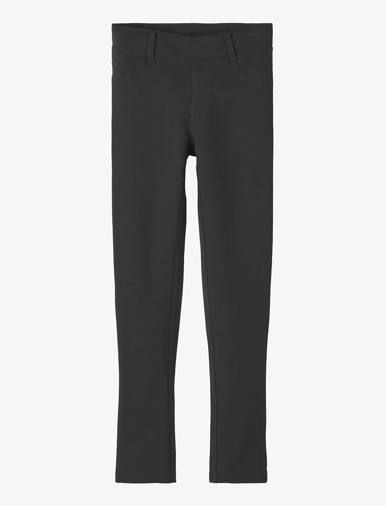 name it - NKFJAVI SOLID SWE LEGGING UNB N - höstkläder - black - 1