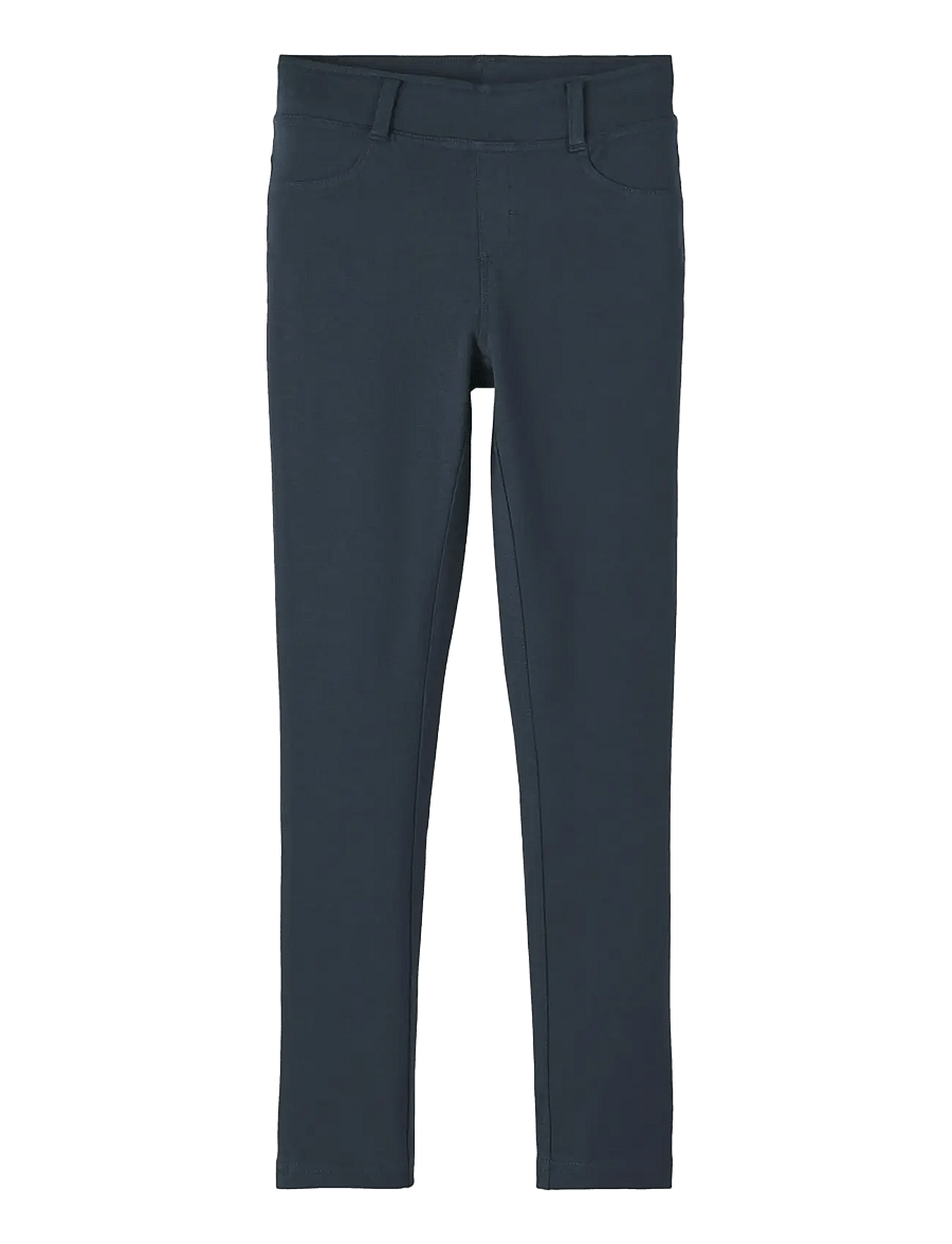 name it - NKFJAVI SOLID SWE LEGGING UNB N NOOS - leggings - dark sapphire - 1