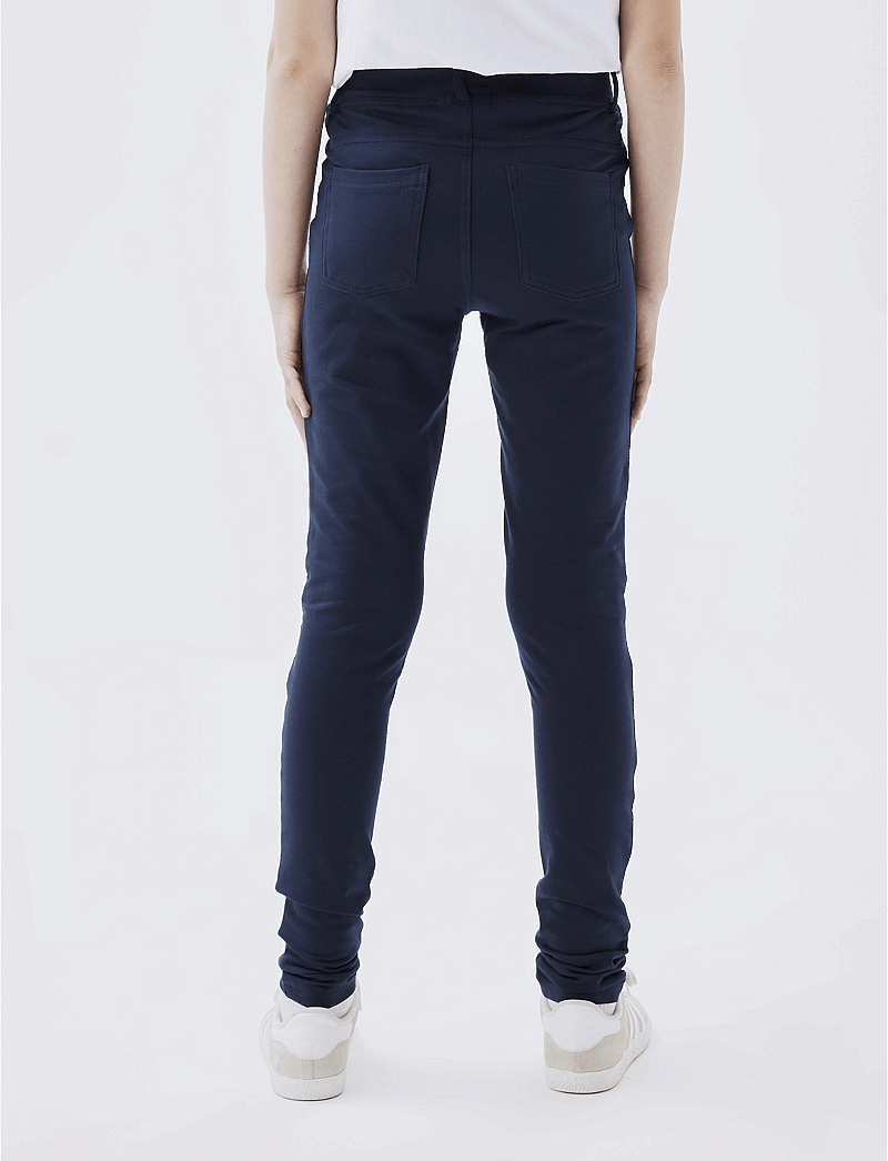 name it - NKFJAVI SOLID SWE LEGGING UNB N NOOS - leggings - dark sapphire - 3