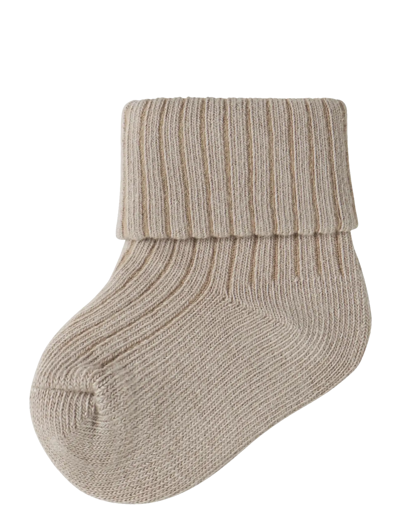 name it NBMNOBBU SOCK - Zīdaiņu zeķes - CHATEAU GRAY / beige
