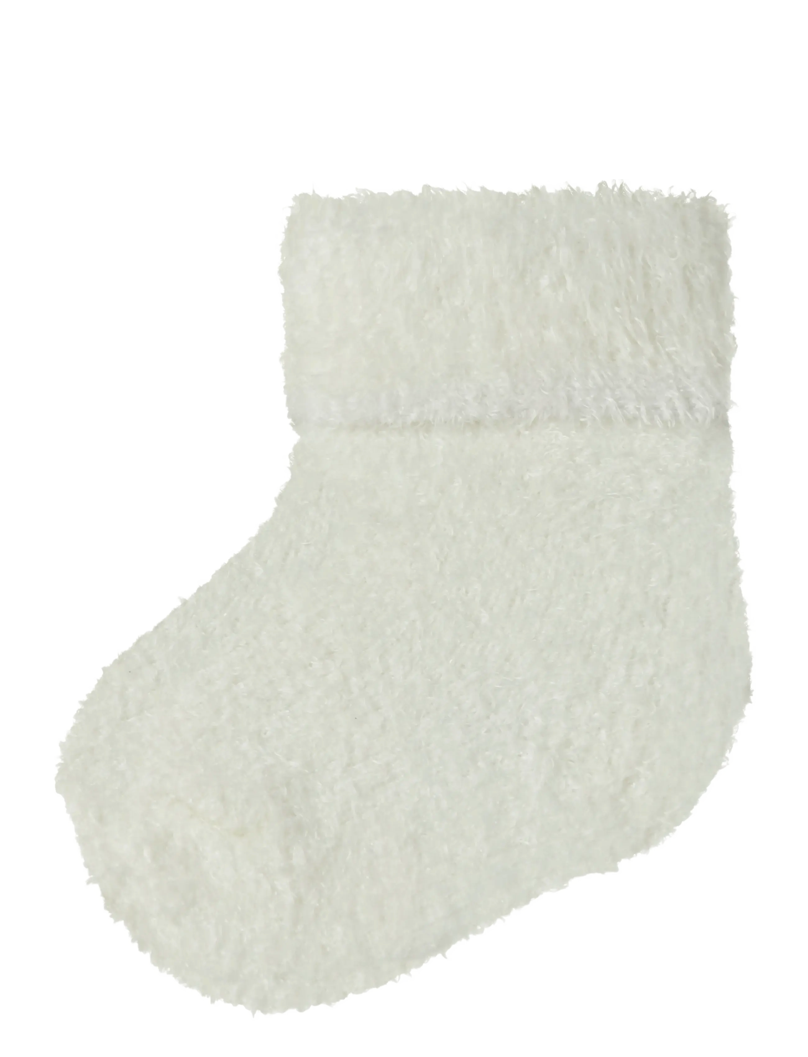 name it NBFOLLI TERRY FLUFFY SOCK - Strumpor - CLOUD DANCER / cream