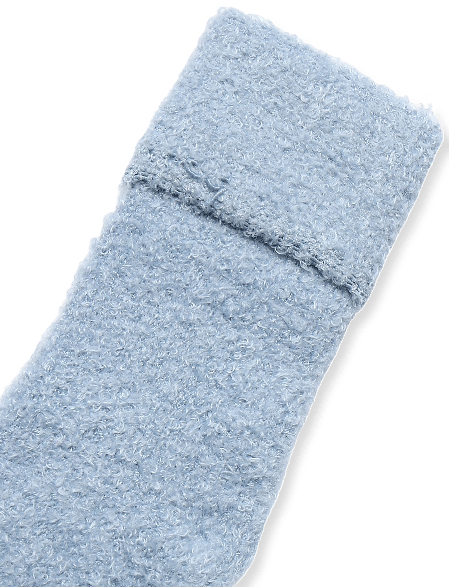 name it - NBMOLLO TERRY FLUFFY SOCK - strümpfe - ashley blue - 2