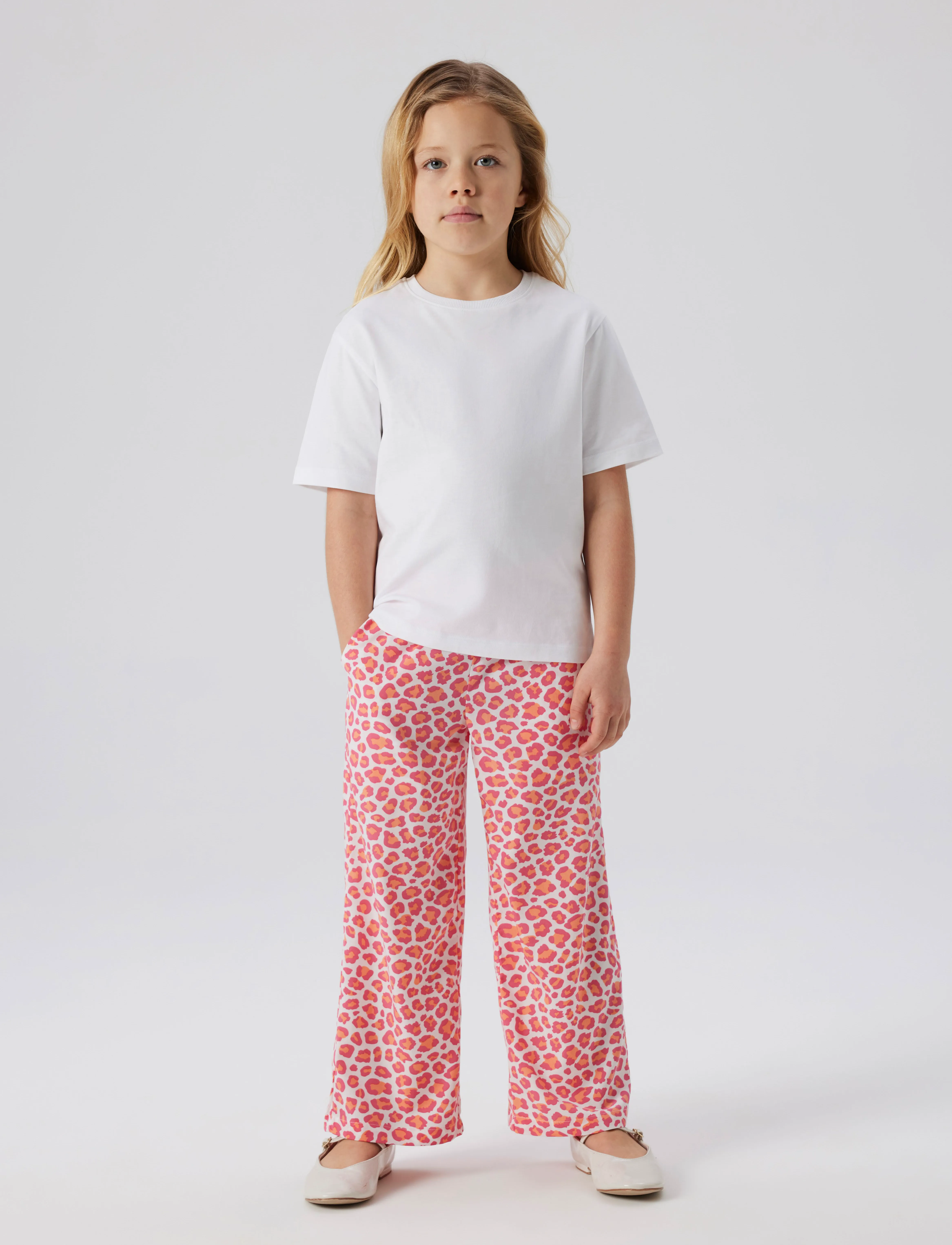 name it - NKFVINAYA 7/8 WIDE PANT - verslaðu eftir aldri - papaya punch - 3