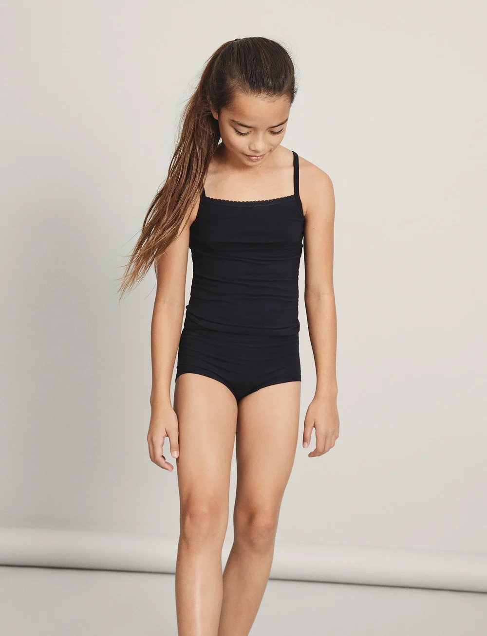 name it - NKFSTRAP TOP 2P - tops - black - 0