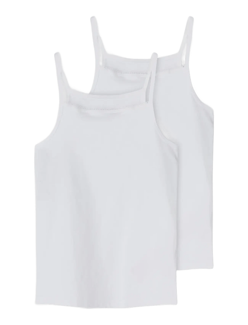 name it - NKFSTRAP TOP 2P NOOS - overdele - bright white - 1