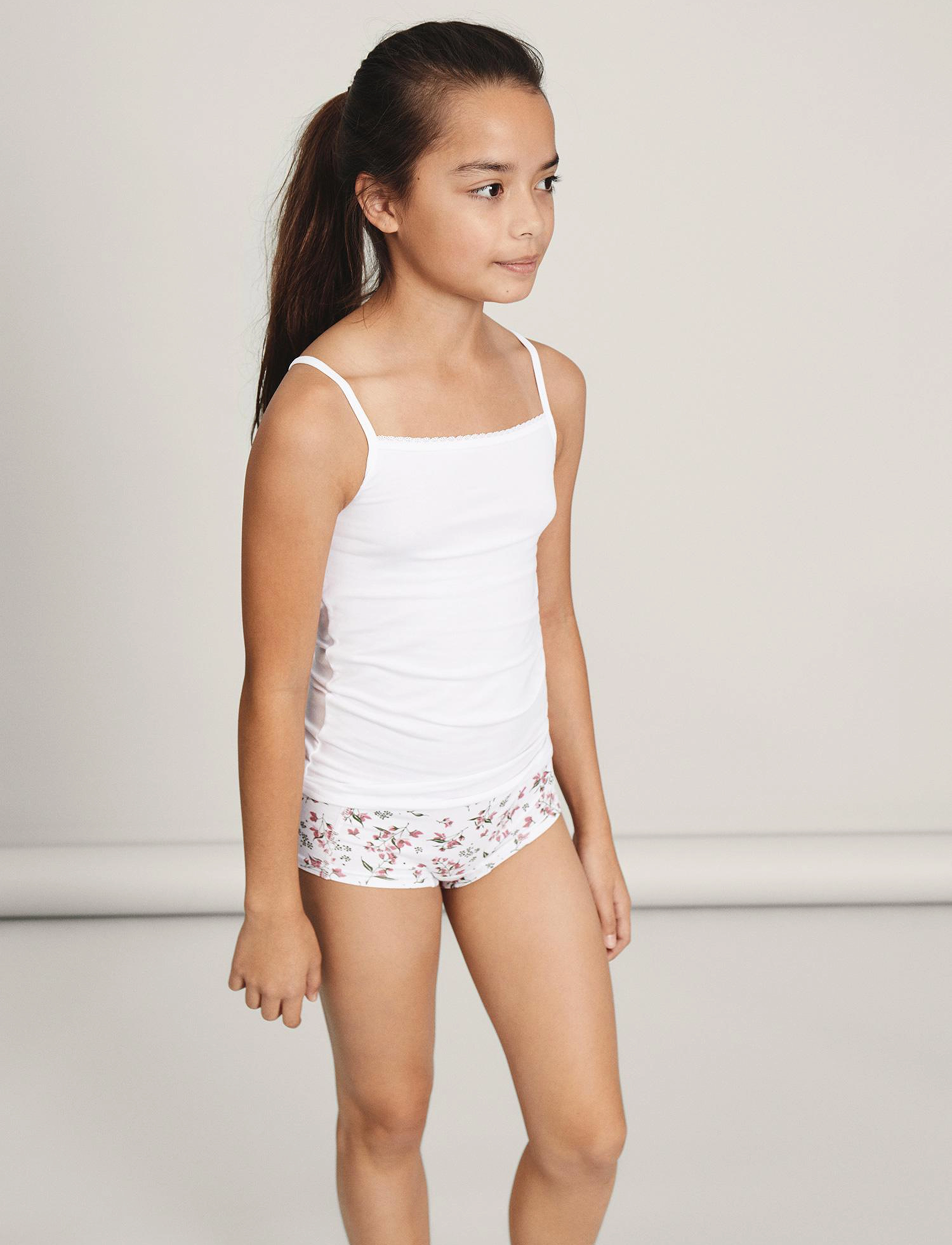 name it Nkfstrap Top 2P Noos, 116, Underwear, Weiß - Oberteile, Kinder