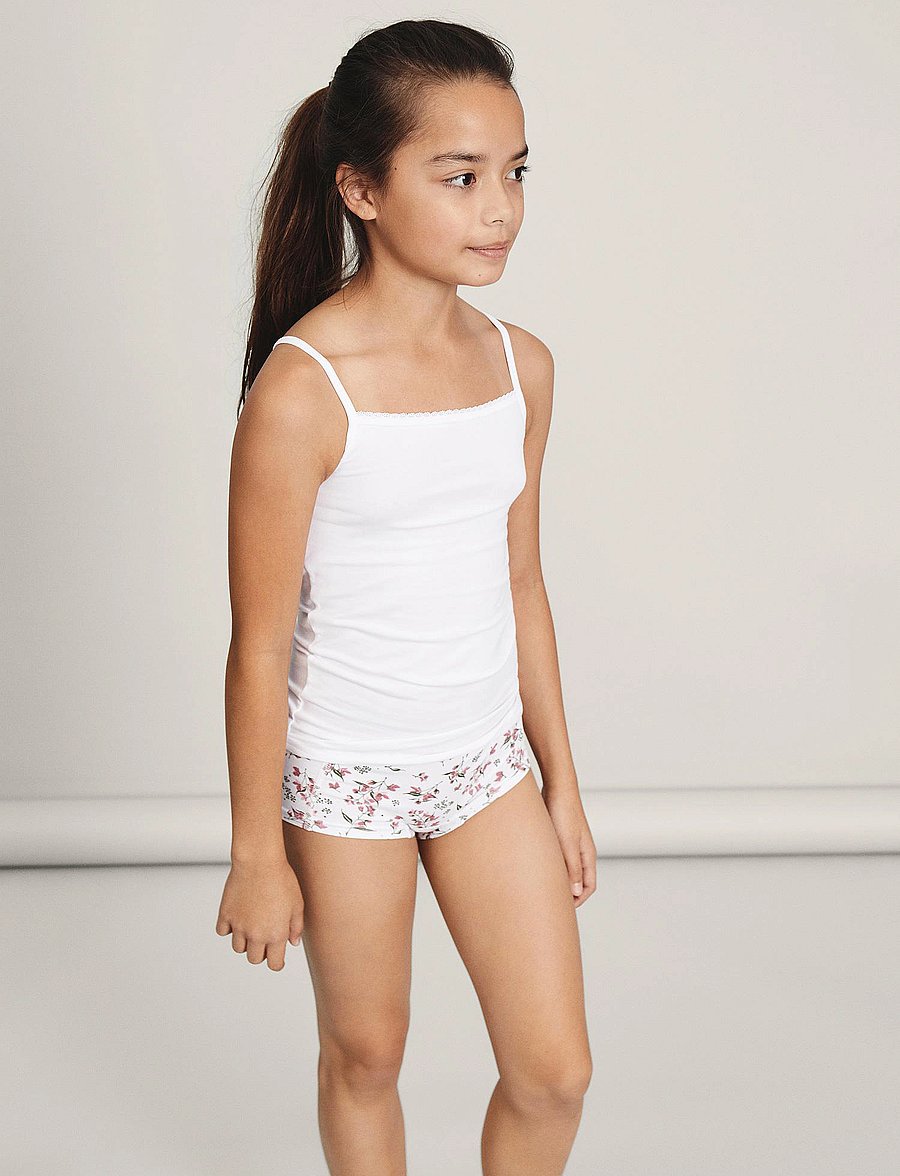 name it - NKFSTRAP TOP 2P NOOS - oberteile - bright white - 0