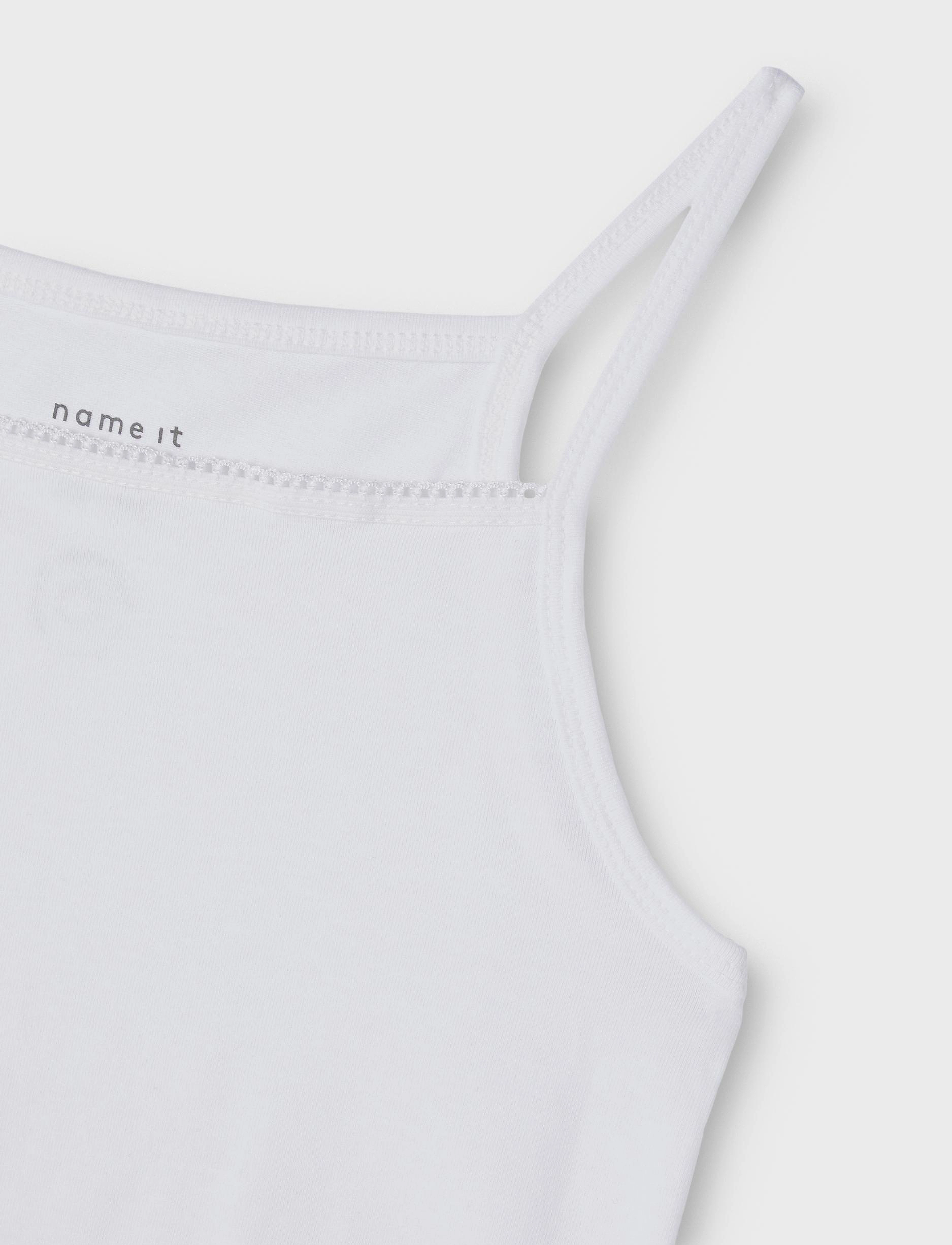 name it - NKFSTRAP TOP 2P NOOS - oberteile - bright white - 4