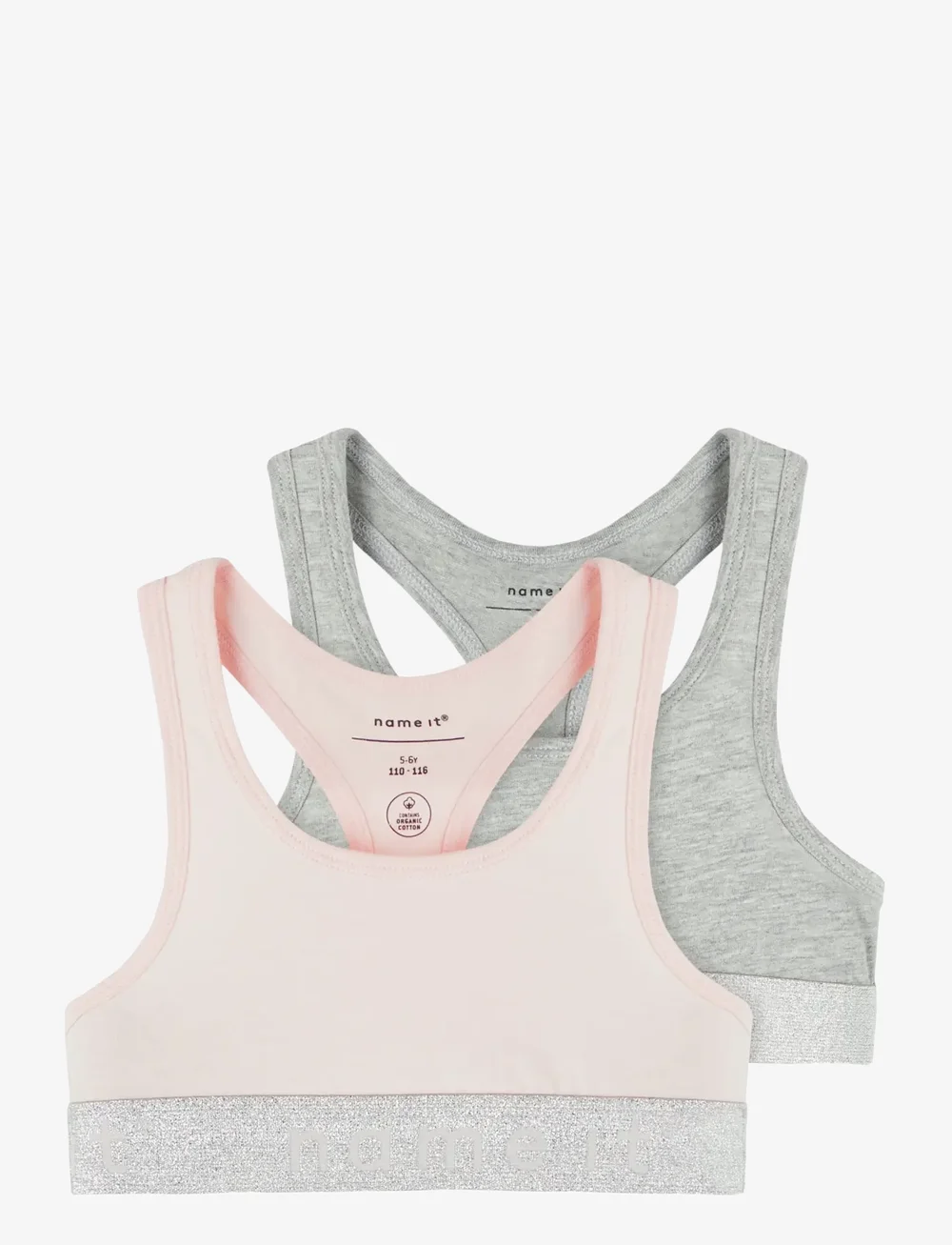 name it - NKFSHORT TOP 2P NOOS - oberteile - barely pink - 0