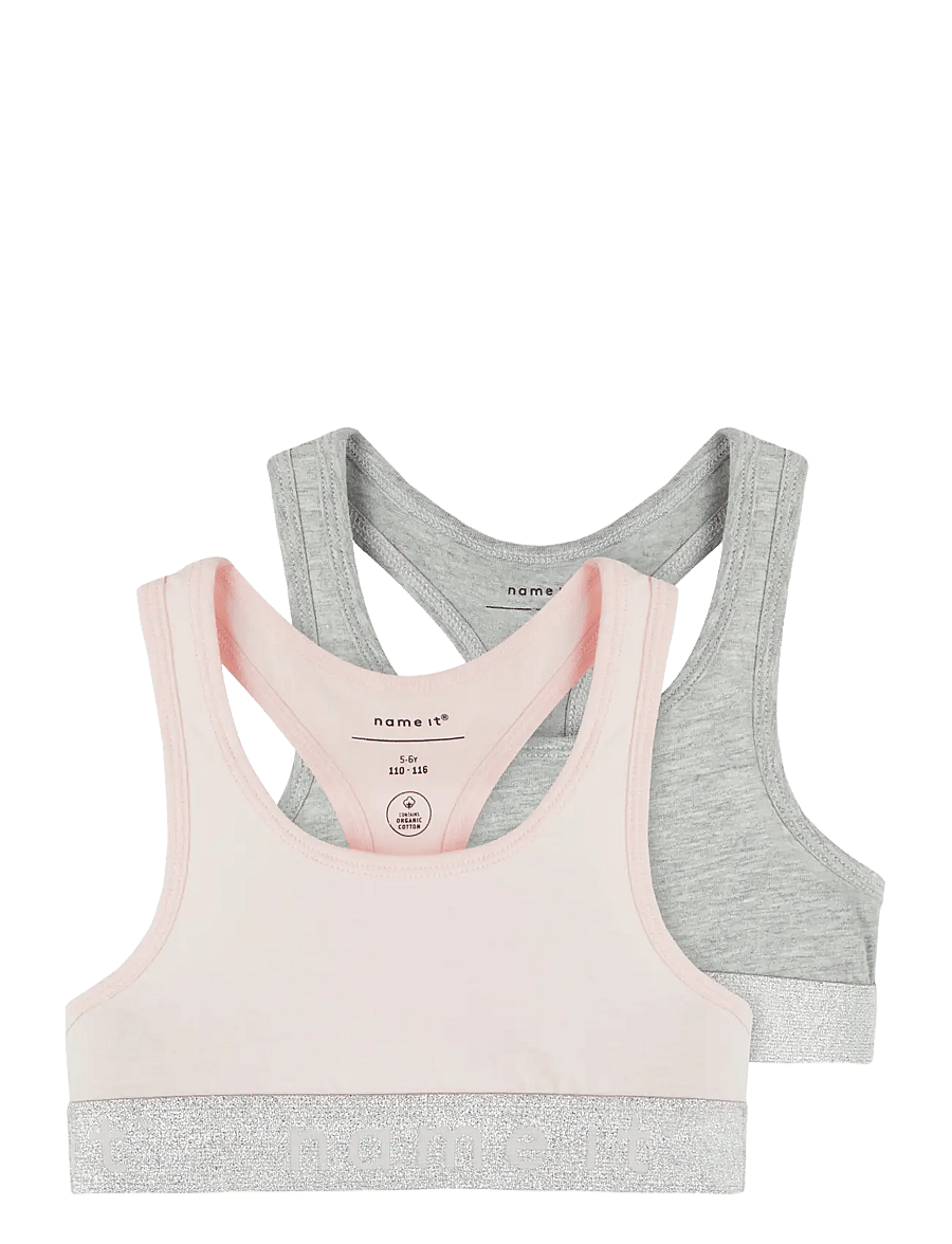 name it - NKFSHORT TOP 2P NOOS - oberteile - barely pink - 0