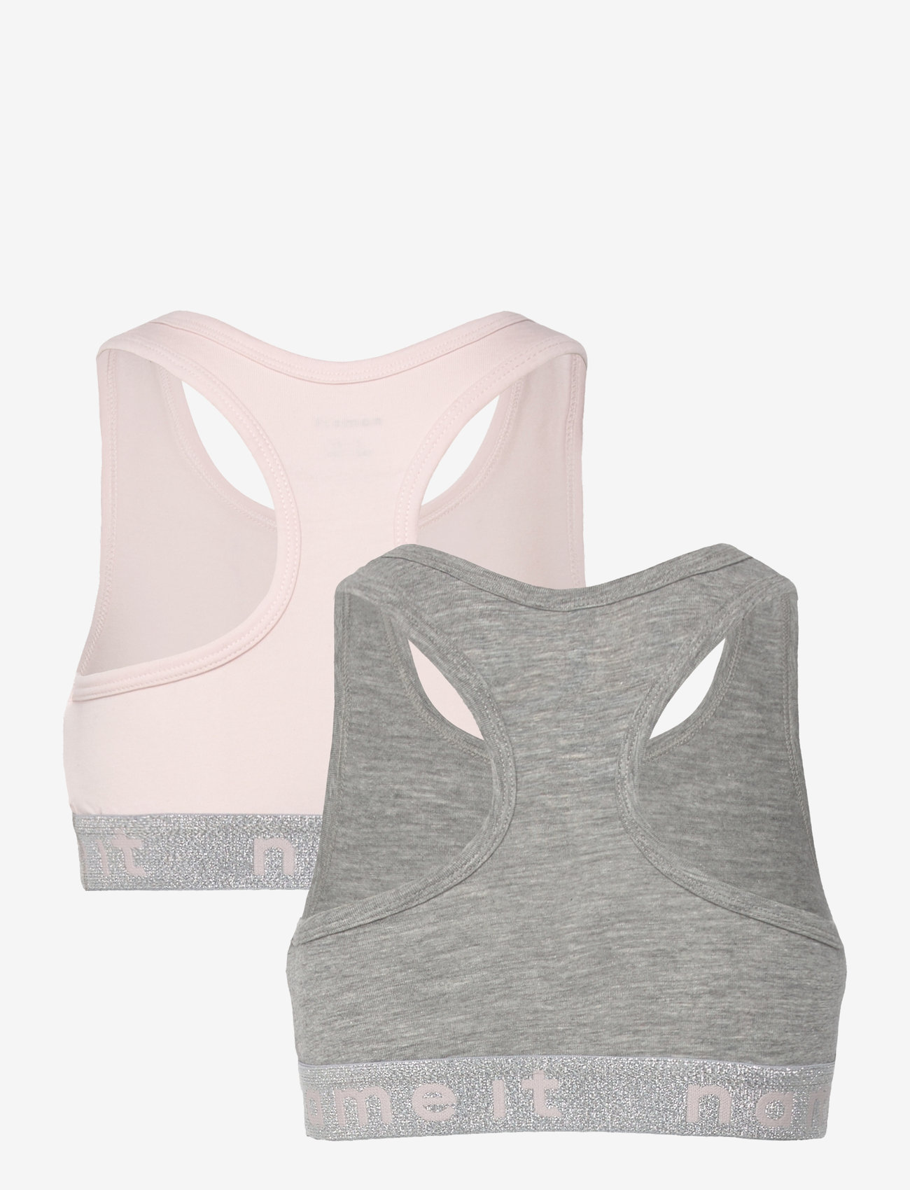 name it - NKFSHORT TOP 2P NOOS - alussärgid - barely pink - 4