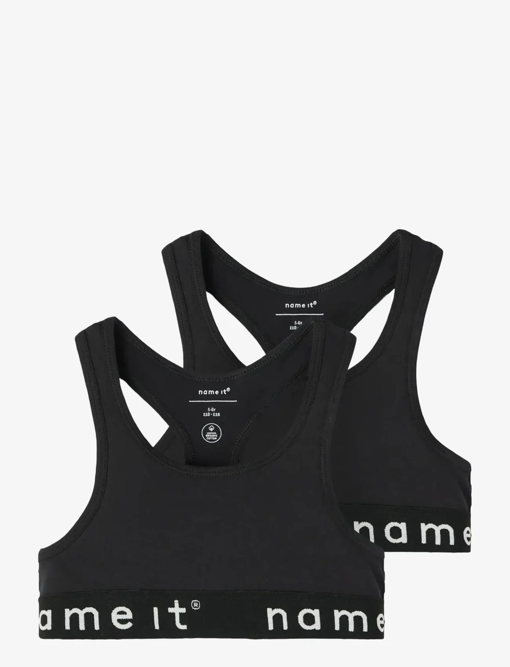 name it - NKFSHORT TOP 2P NOOS - overdele - black - 0