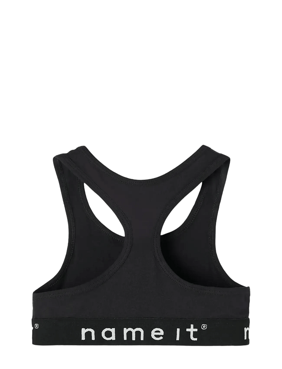 name it - NKFSHORT TOP 2P NOOS - oberteile - black - 1