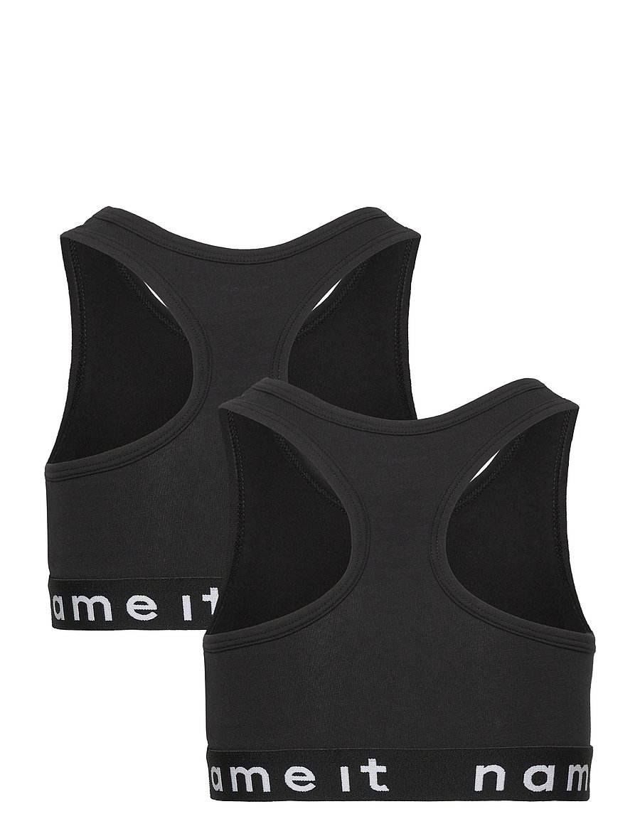 name it - NKFSHORT TOP 2P NOOS - oberteile - black - 3