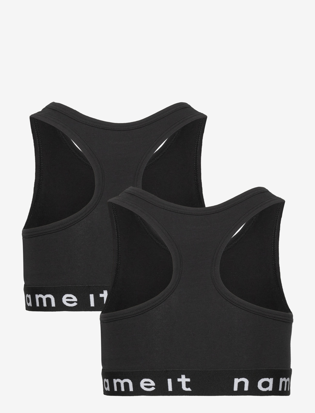 name it - NKFSHORT TOP 2P NOOS - overdele - black - 3