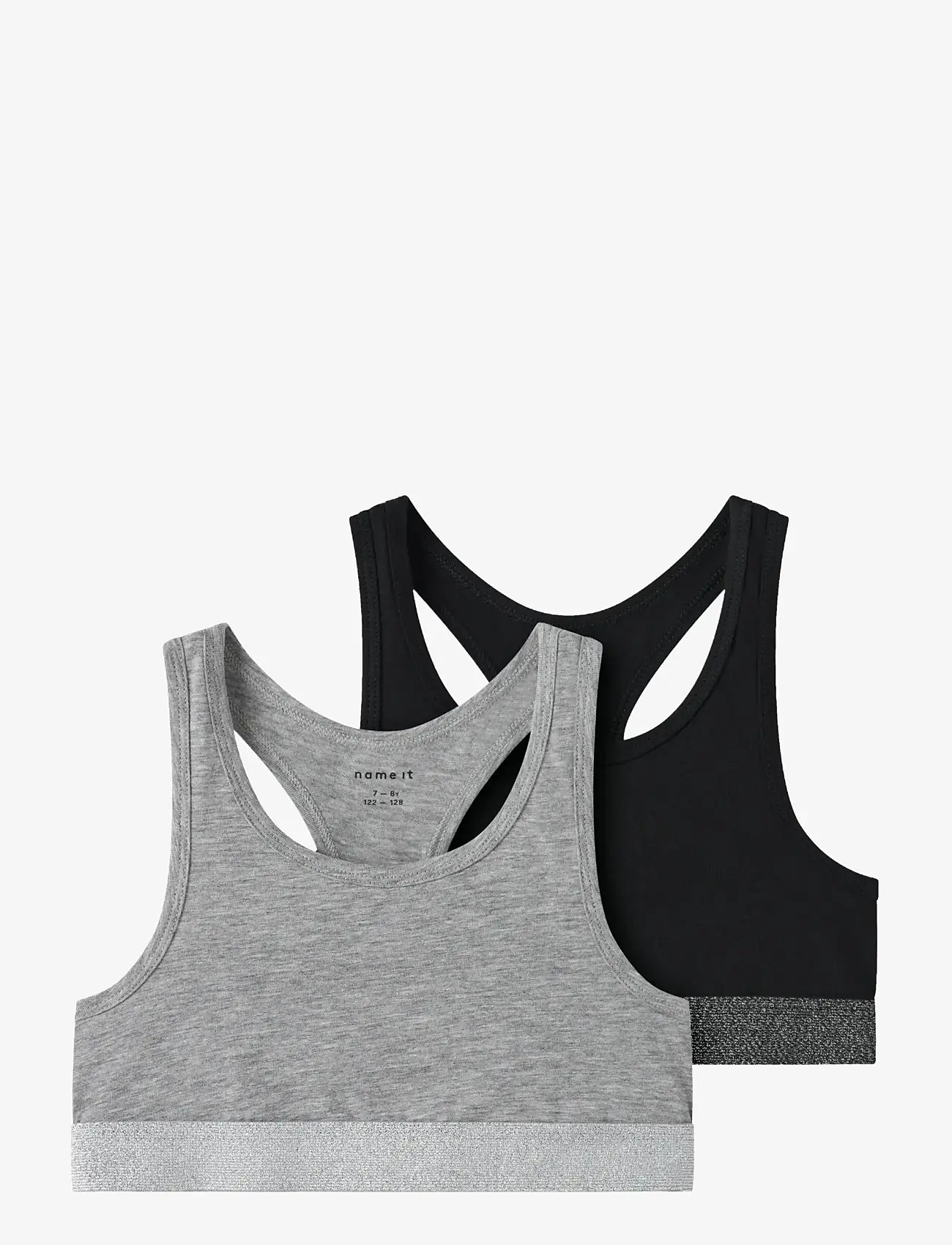 name it - NKFSHORT TOP 2P NOOS - overdele - black - 1