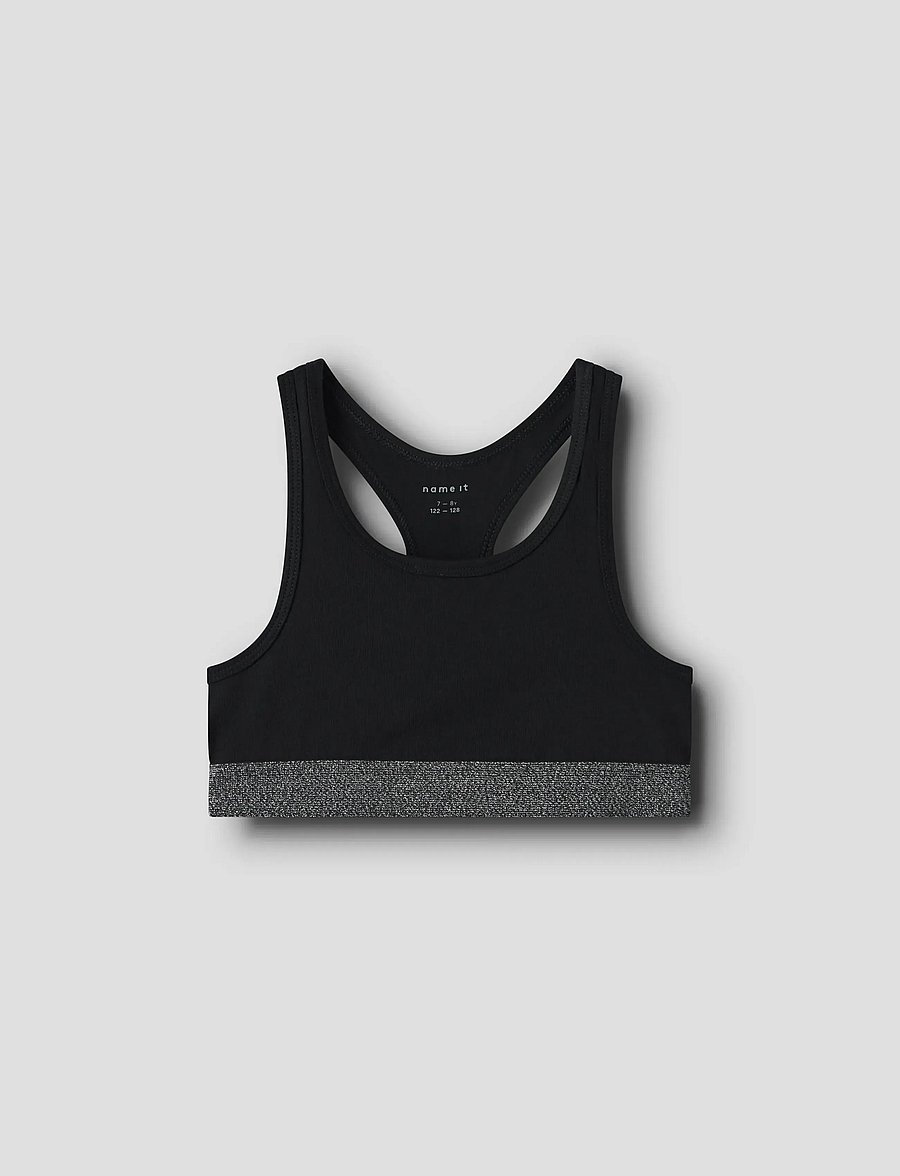 name it - NKFSHORT TOP 2P NOOS - toppar - black - 3