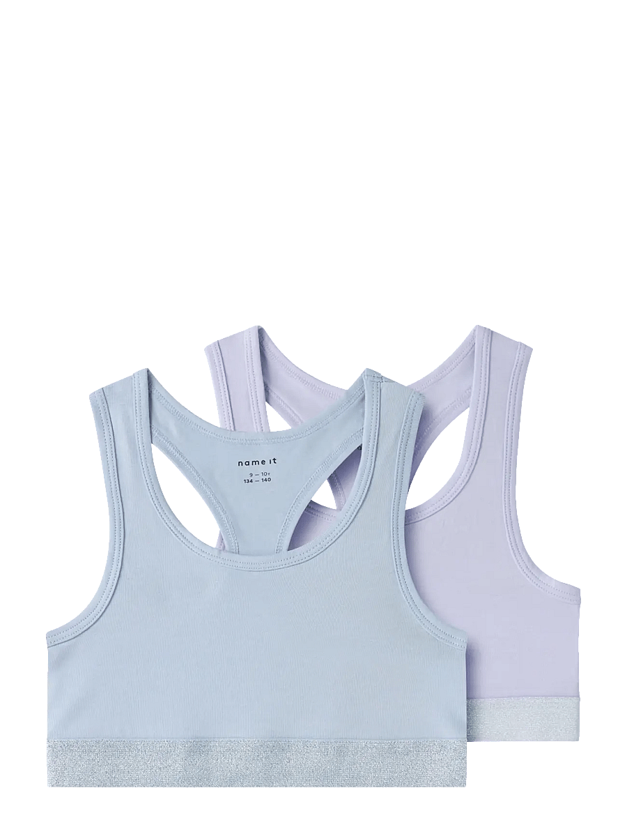 name it - NKFSHORT TOP 2P NOOS - toppar - purple heather - 0